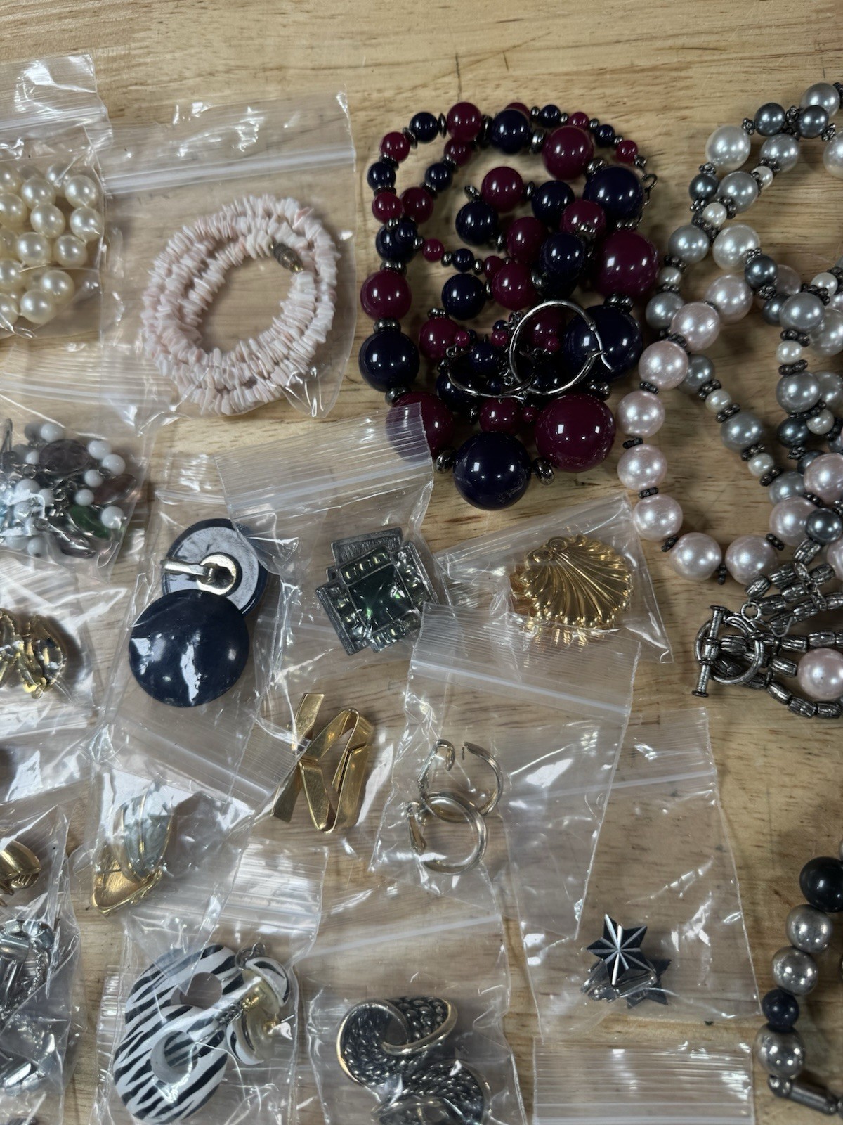 Vintage Estate Fresh Costume Jewelry Lot Of Necklaces And Earrings