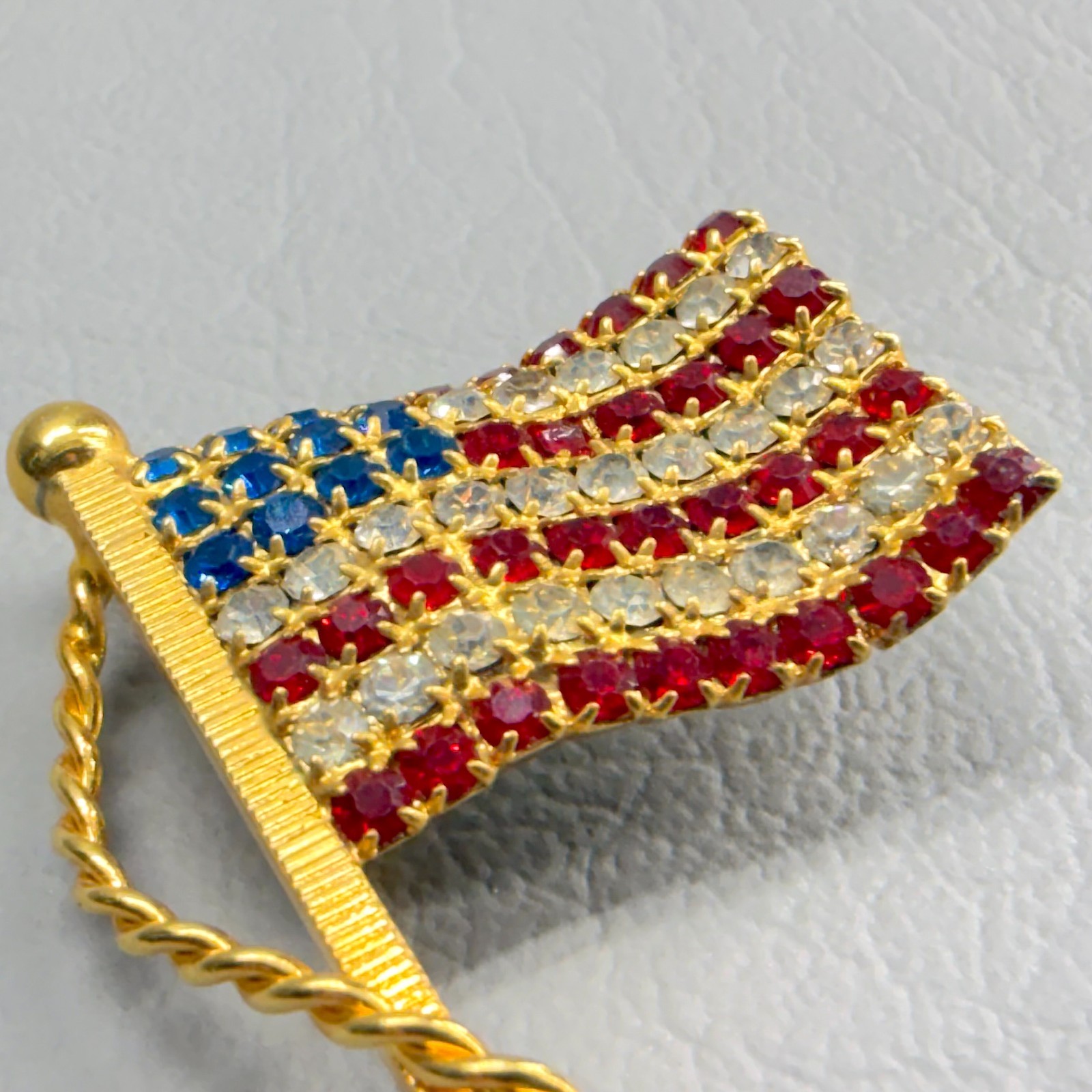 Patriotic Jewelry Lot Earrings Bracelet Joan Rivers Brooch