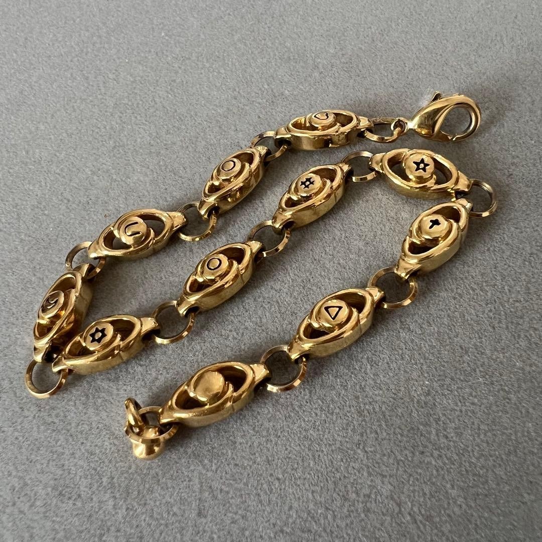 Vintage Gold Antique Bracelet Unspecified Material Used Condition