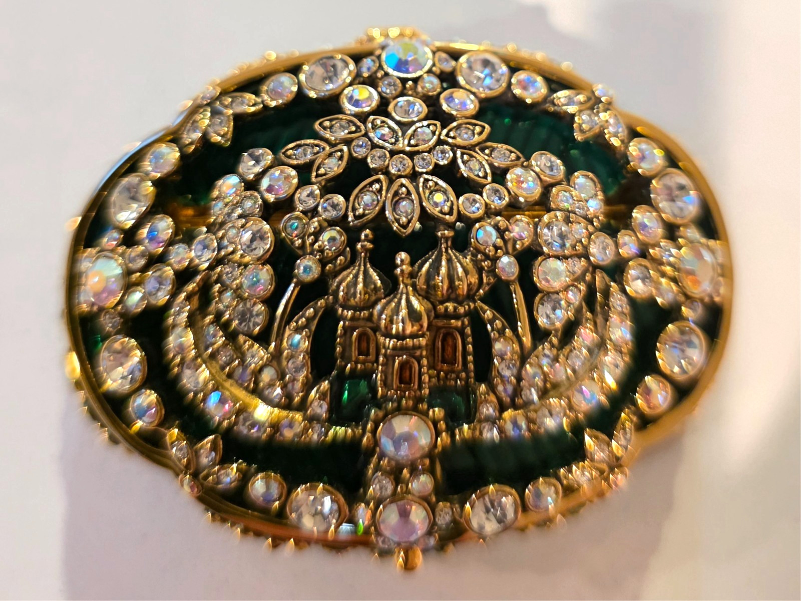 joan rivers jeweled secrets keepsake box Royal Dream brooch earrings pin