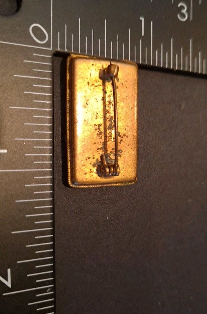 Antique Victorian Micromosaic Brooch Made In Italy Micromosaic Rectangle Brooch