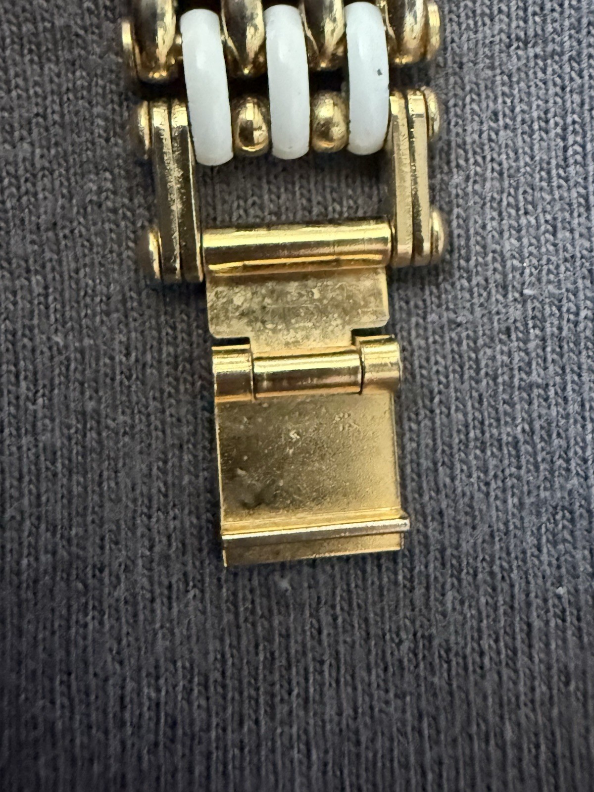 Vintage Geneva VIP Women’s Quartz Water Resistant Gold/White Bracelet Watch