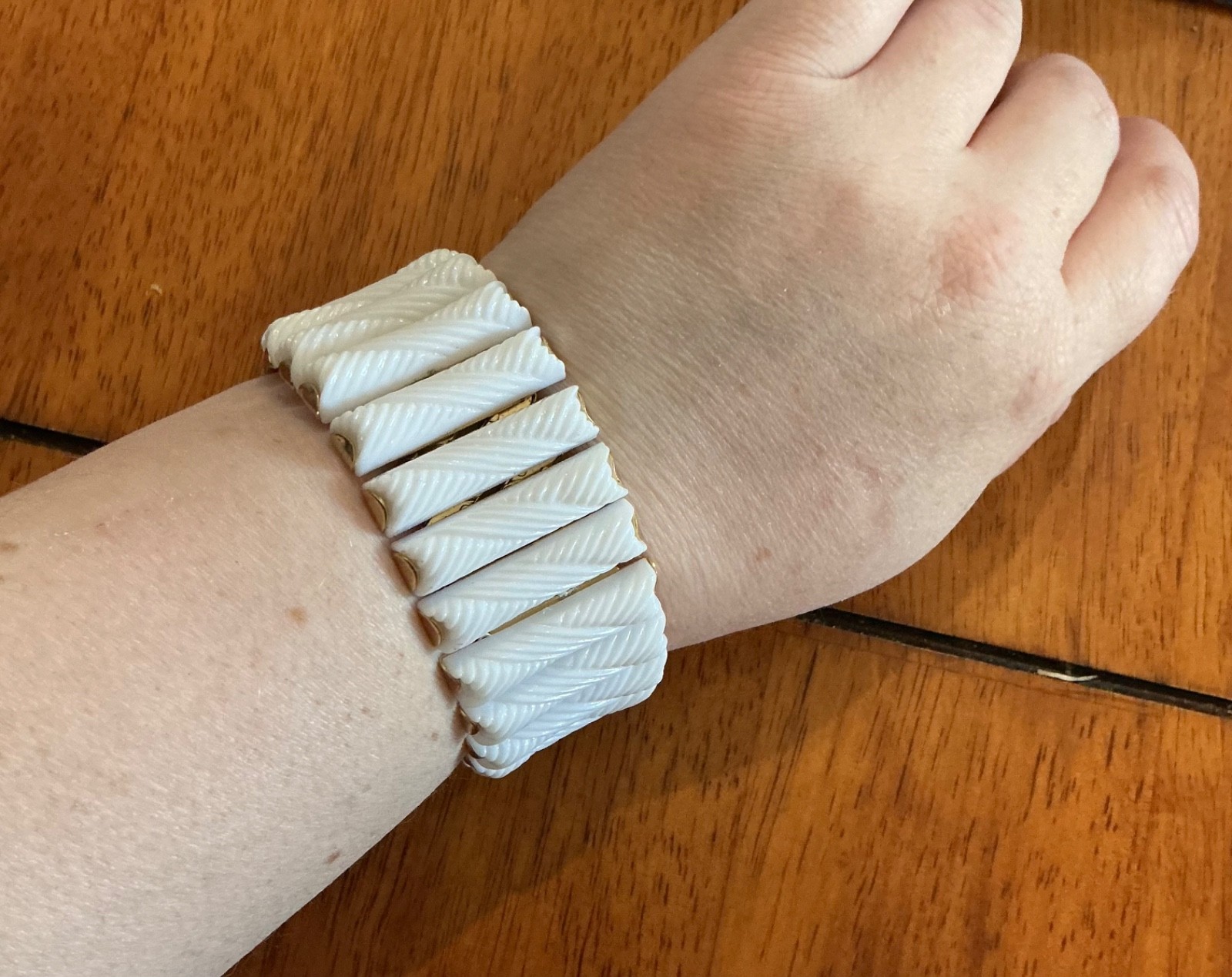 Vintage Hong Kong White Bracelet