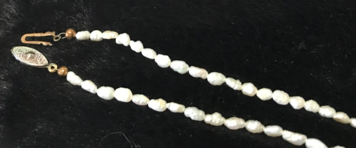 Vintage Freshwater Pearl Single Strand Necklace Classic 16″