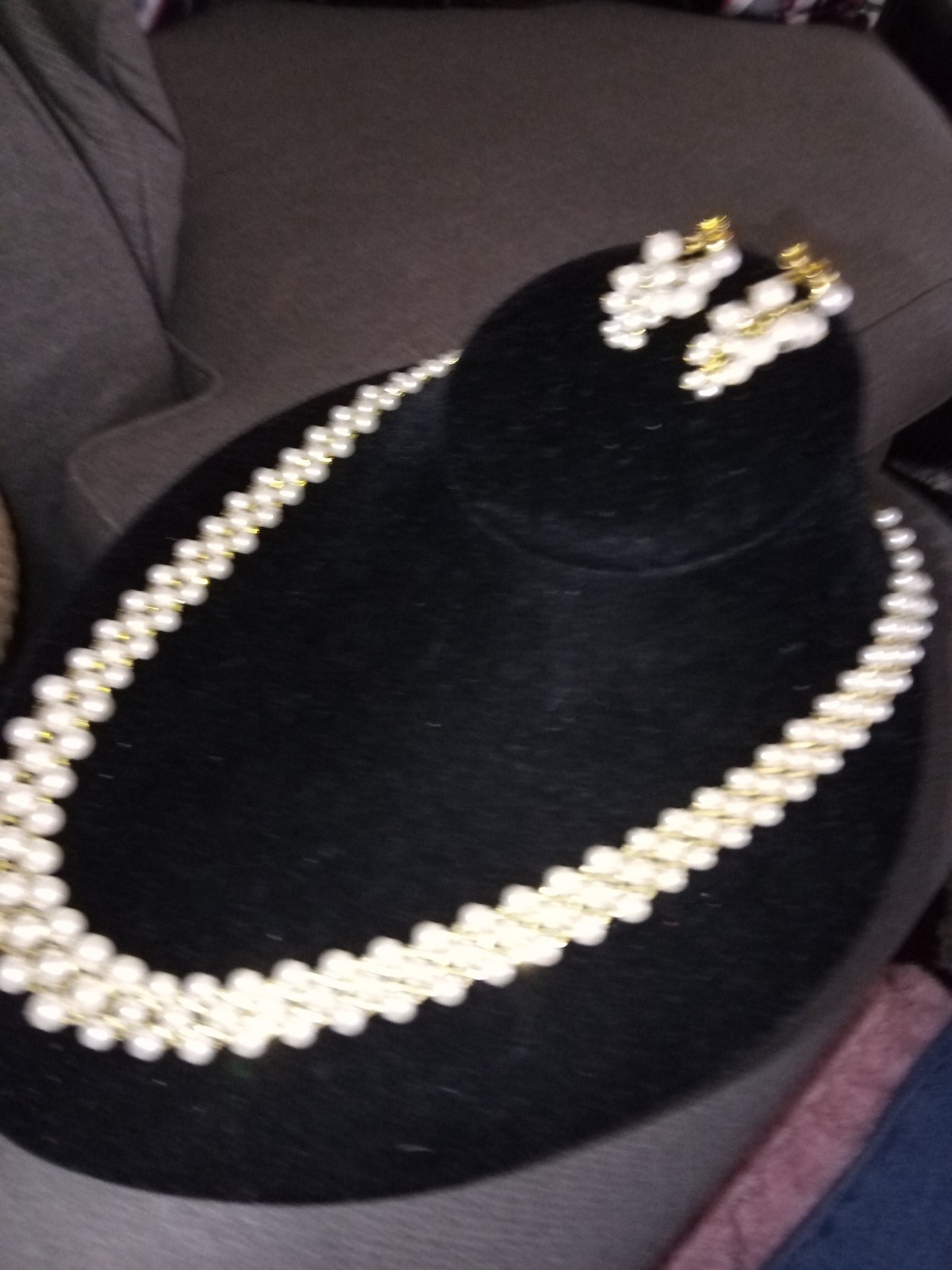 Vintage Faux Pearl Necklace Set