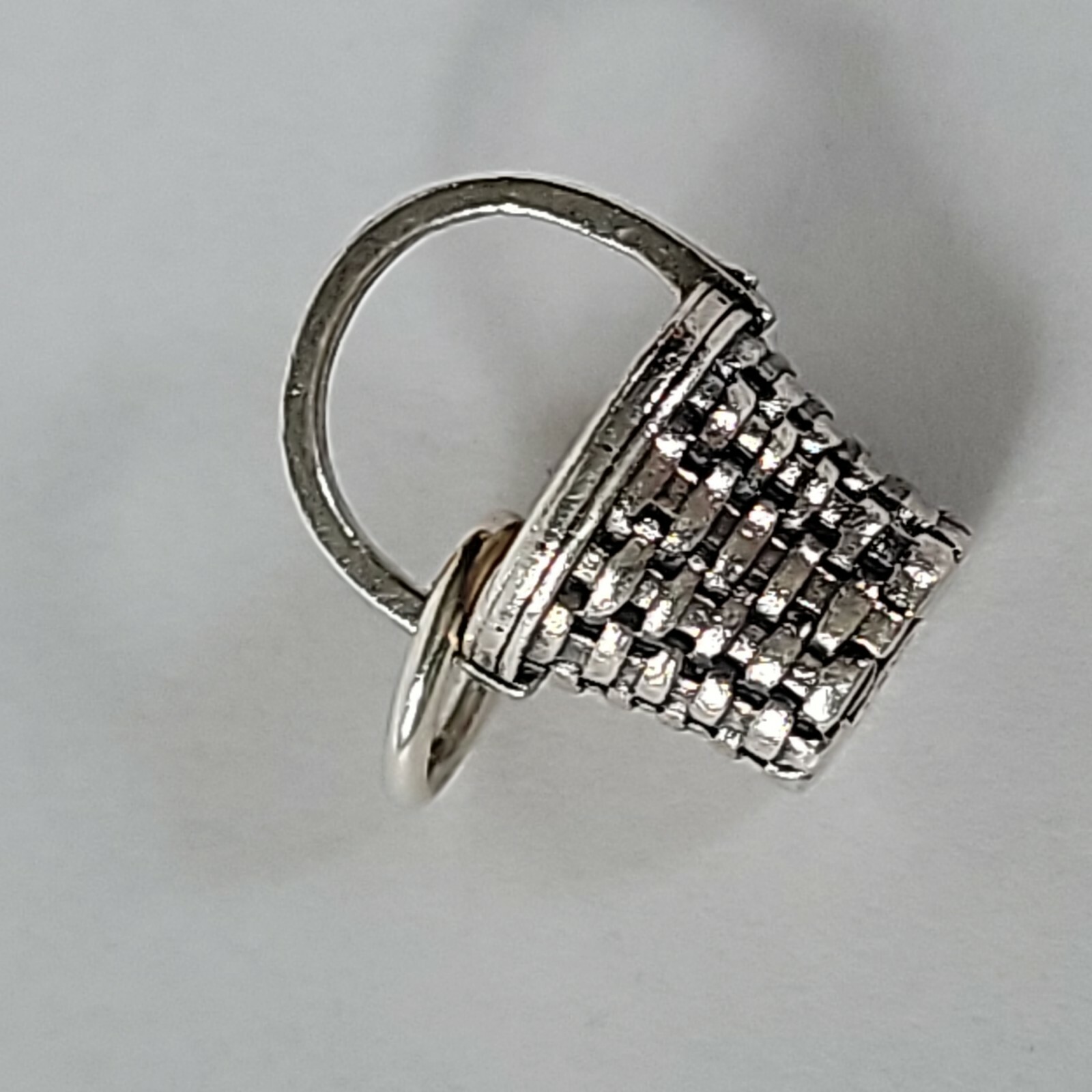 Brown County Baskets Measuring Basket Mini Charm Sterling Silver