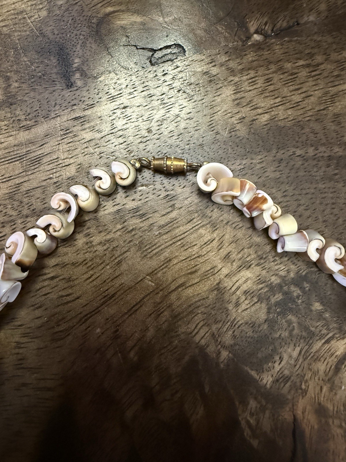 Striking Vintage Multicolor Shell Slice Hawaiian Necklace for Beach/Summer, 20”