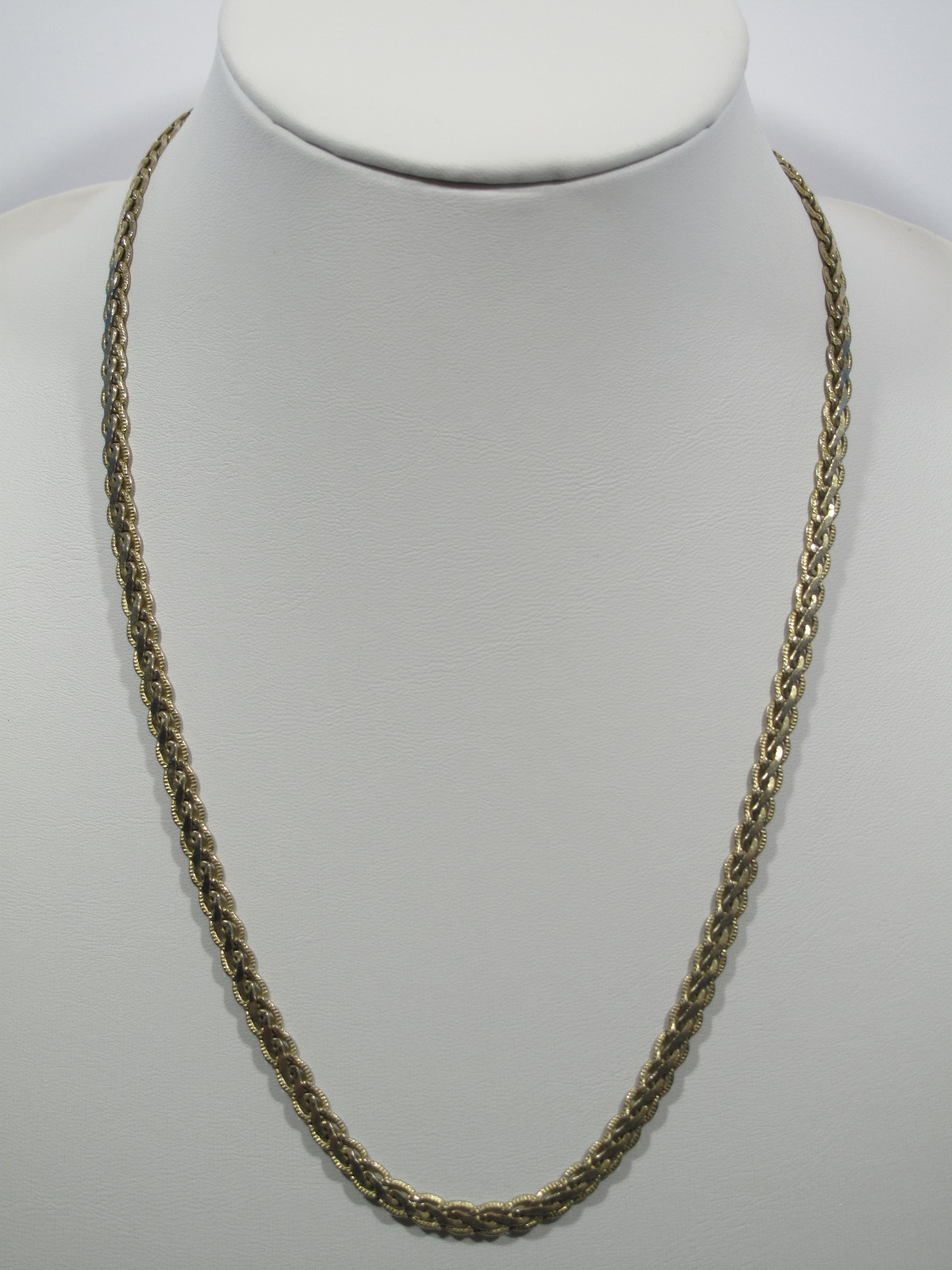 25 Grams VTG 14k GF Victorian Rope Chain Necklace 22 in Classic Lobster Closure