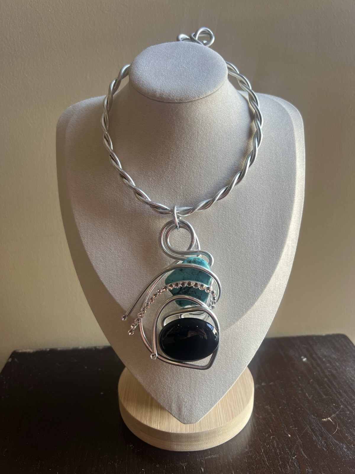 Signed designer Jeff Lieb necklace