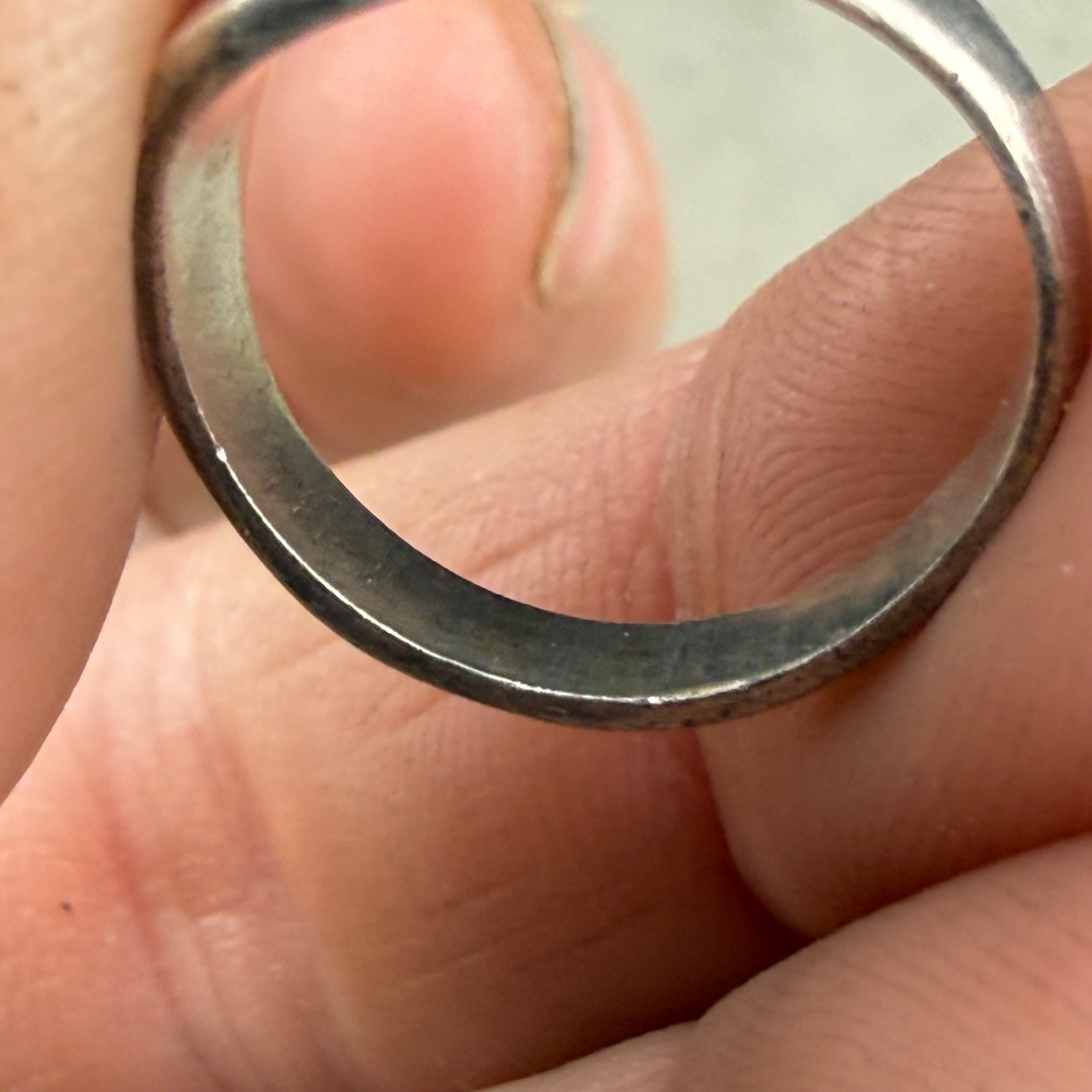 Vintage Signet Ring Sailing Silver Tone Ship Ocean Size 3 Untested