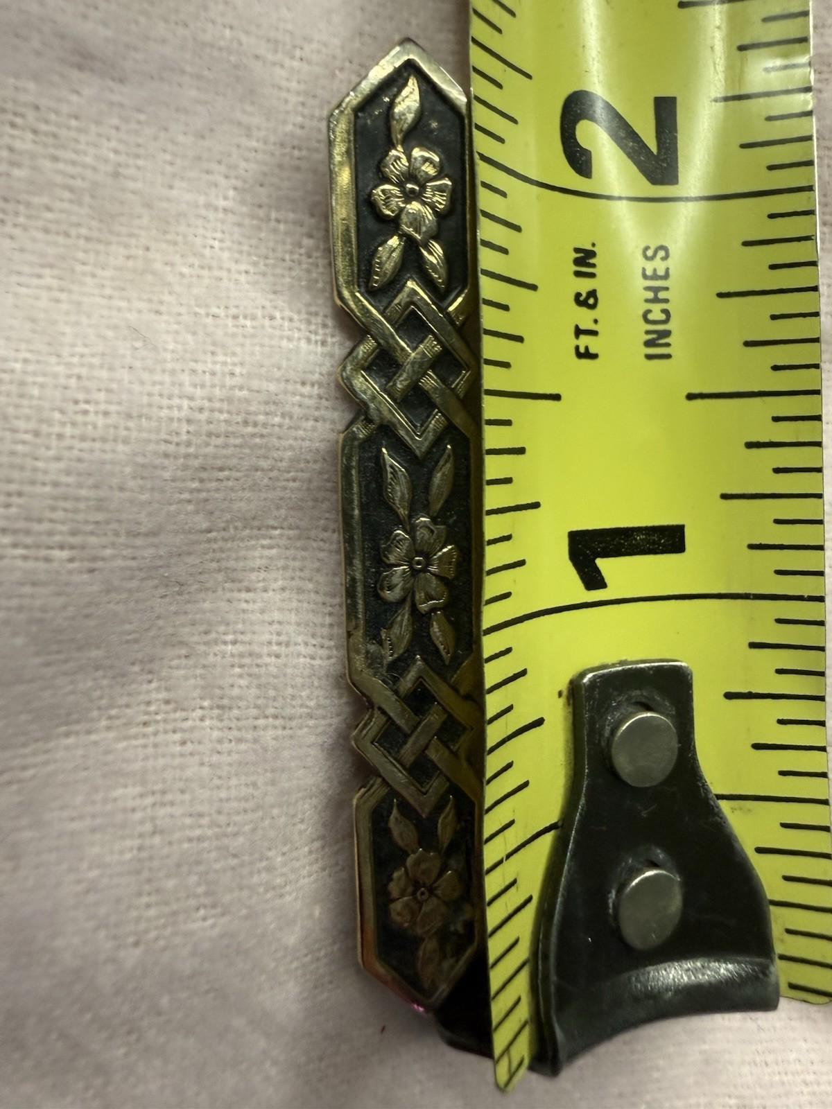 Lot (3) Vintage Gold And Silver Tone Bar Pins