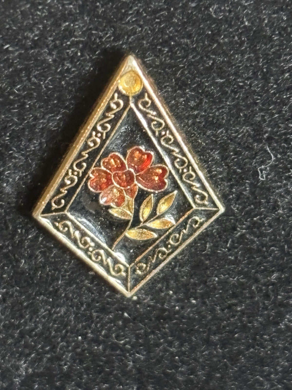 Vintage Avon + Costume Jewelry Post Earrings Lot of 5 Pairs Gold Tone Cloisonne
