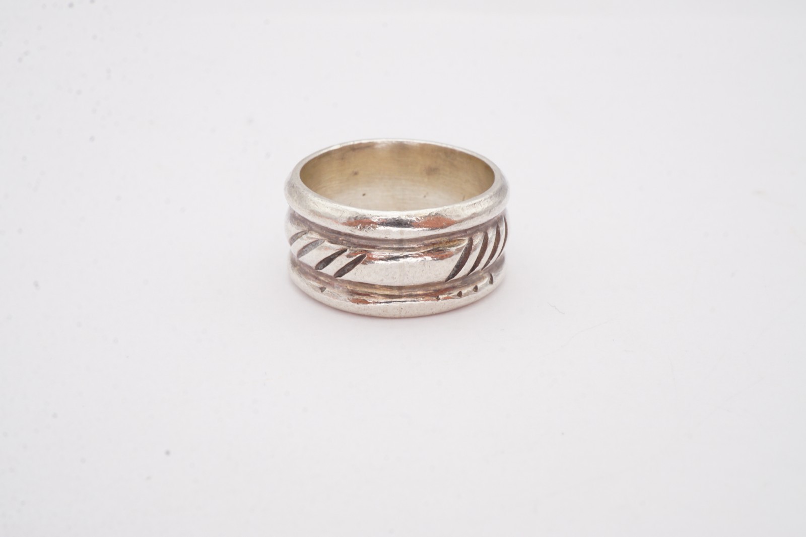Vintage Sterling Silver 925 Ring Size 6.75 Textured