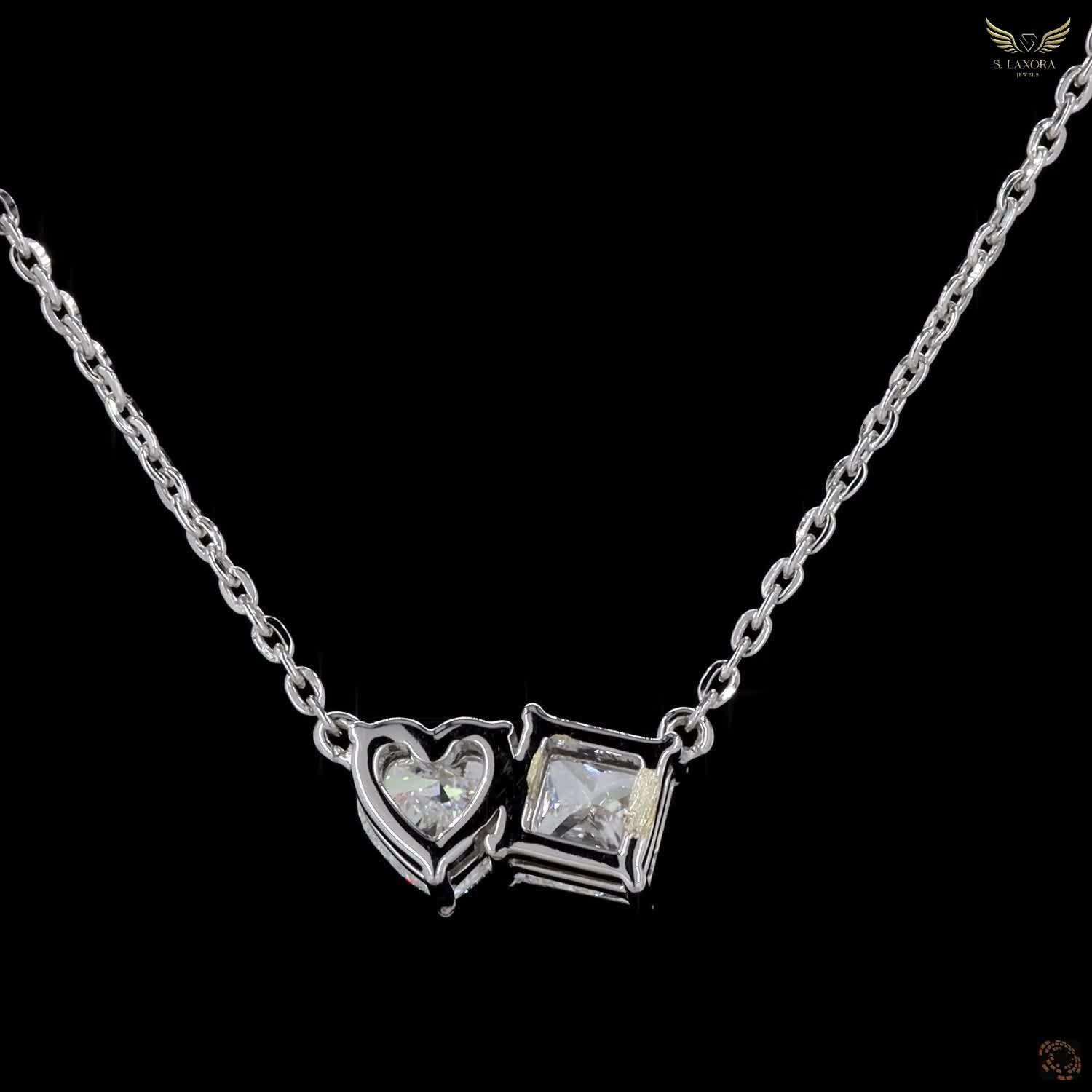 Lab Created Diamond 1.06ct Pendant Necklace White Gold Plated Gift