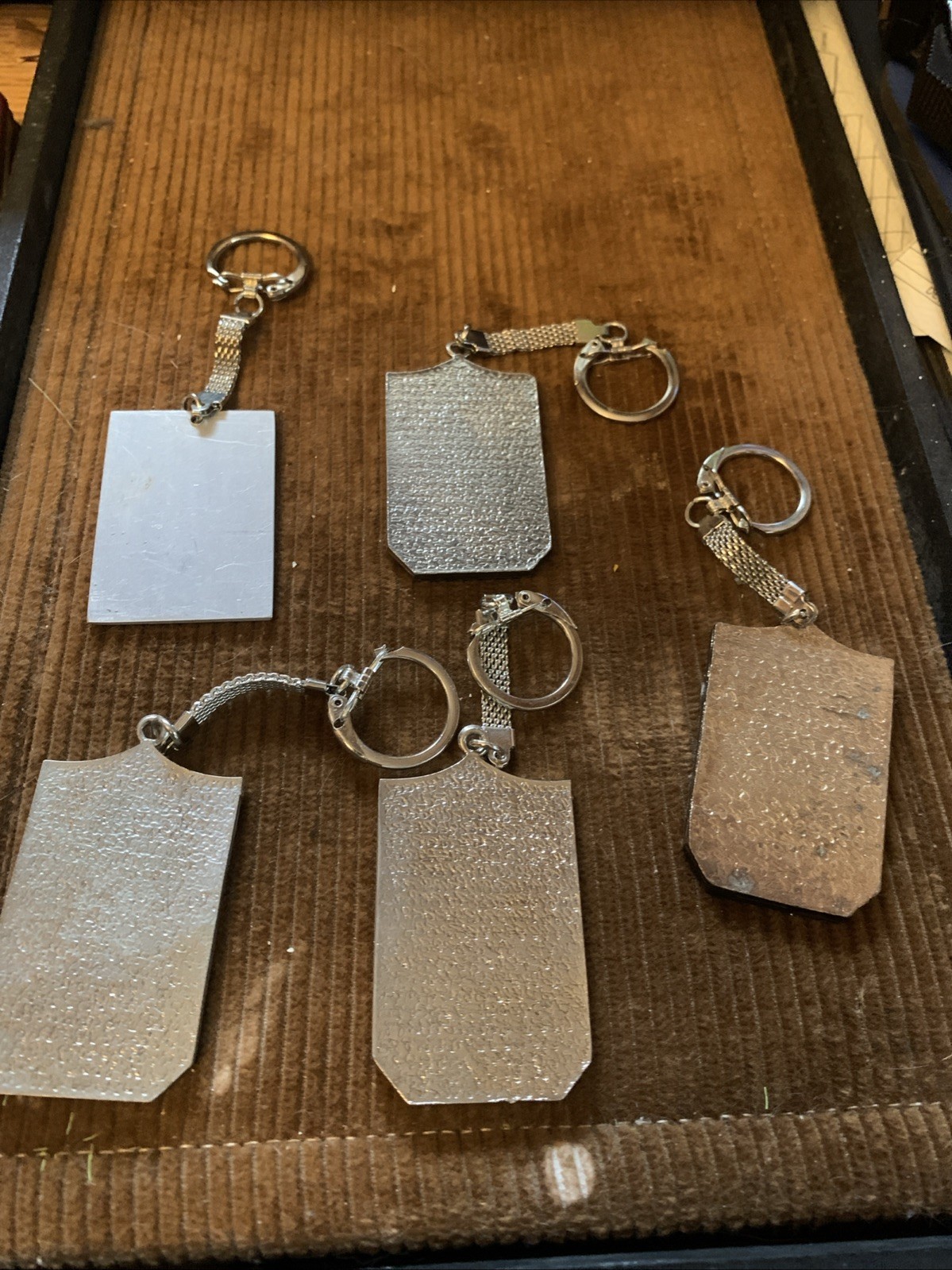 Vintage Attic Jewelry Find 5 Key Chains Italy France Other Unused