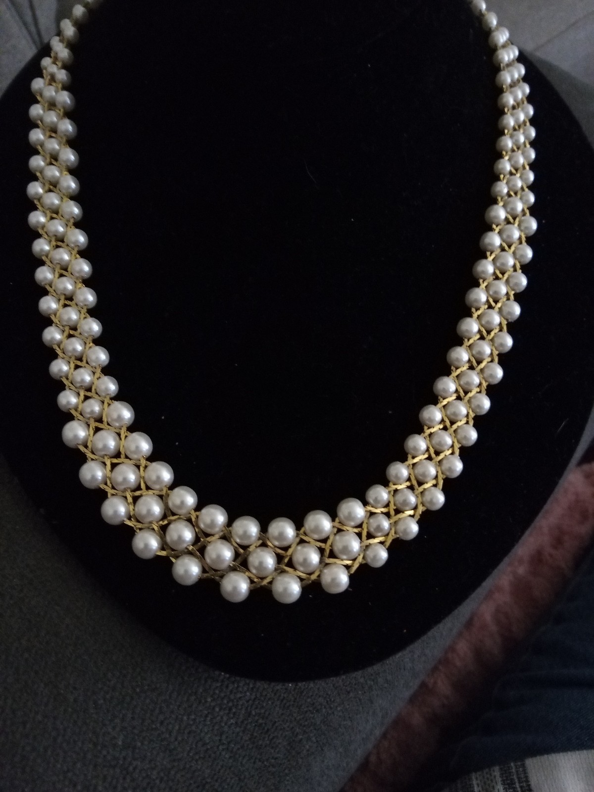 Vintage Faux Pearl Necklace Set