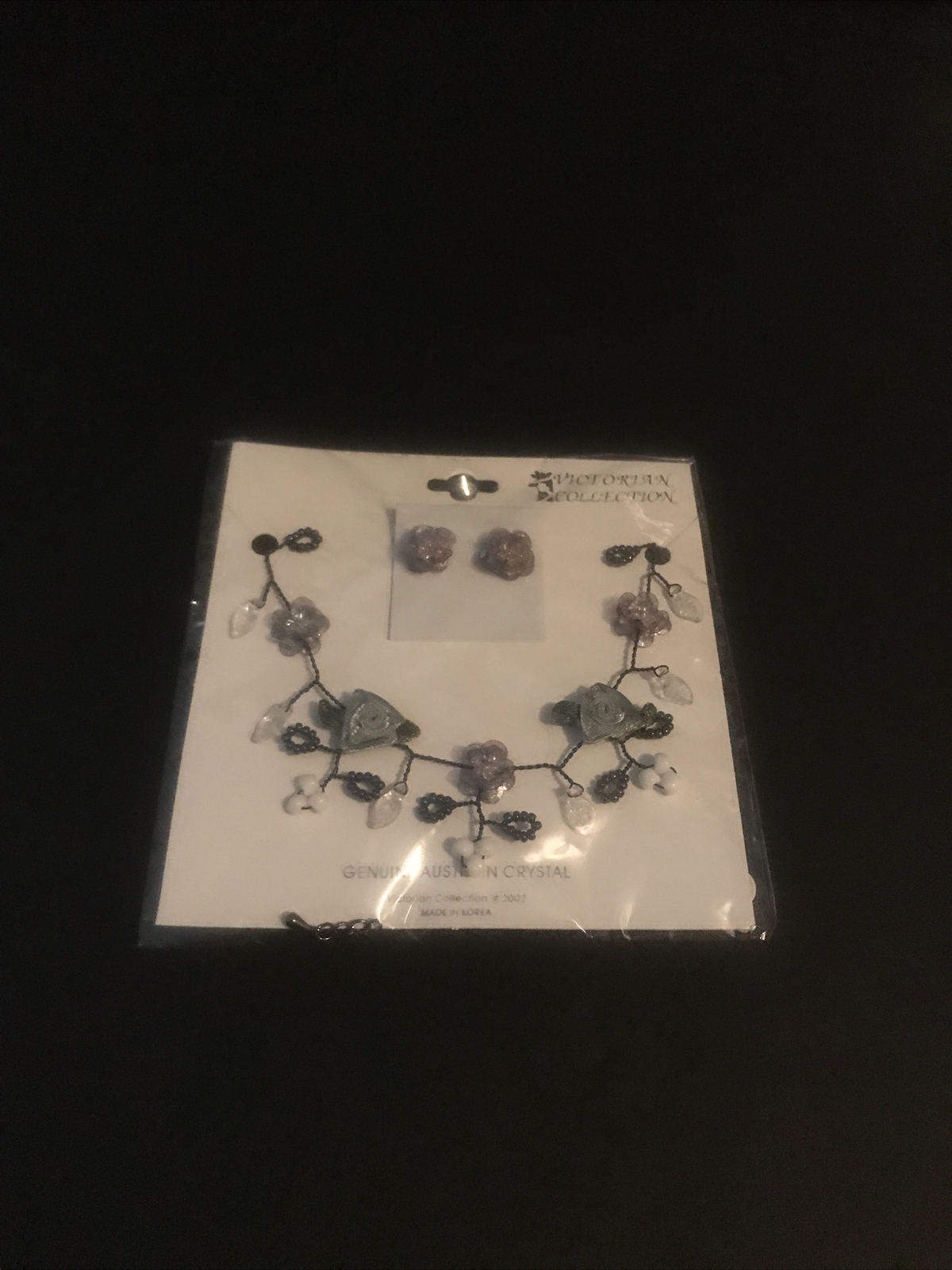 ✨VTG Victorian Collection Genuine Australian Crystal Necklace&Earrings NRFP MIB✨