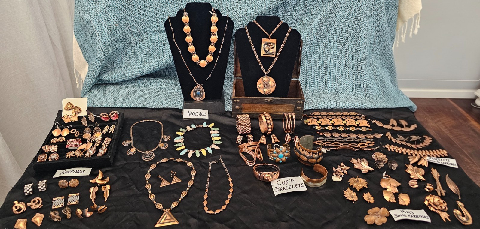 Estate Collection Vintage Copper Jewelry RENOIR Rebajes & More- 73 pcs