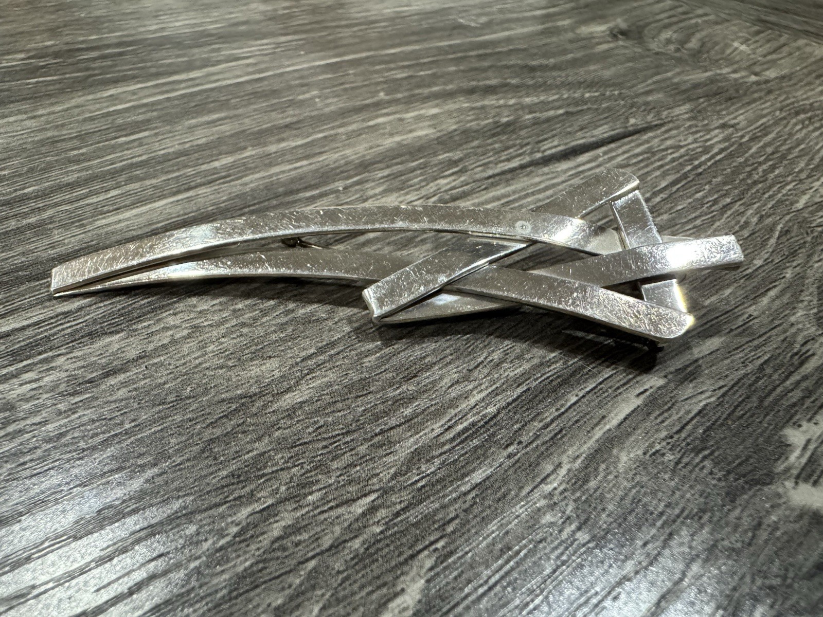VINTAGE STERLING SILVER MODERNIST LARGE STAR BROOCH AND PEDANT