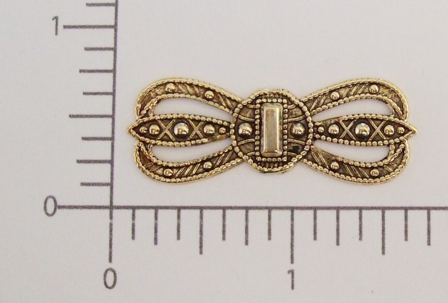 22653 4 Pc Brass Oxidized Victorian Ornament Jewelry Finding