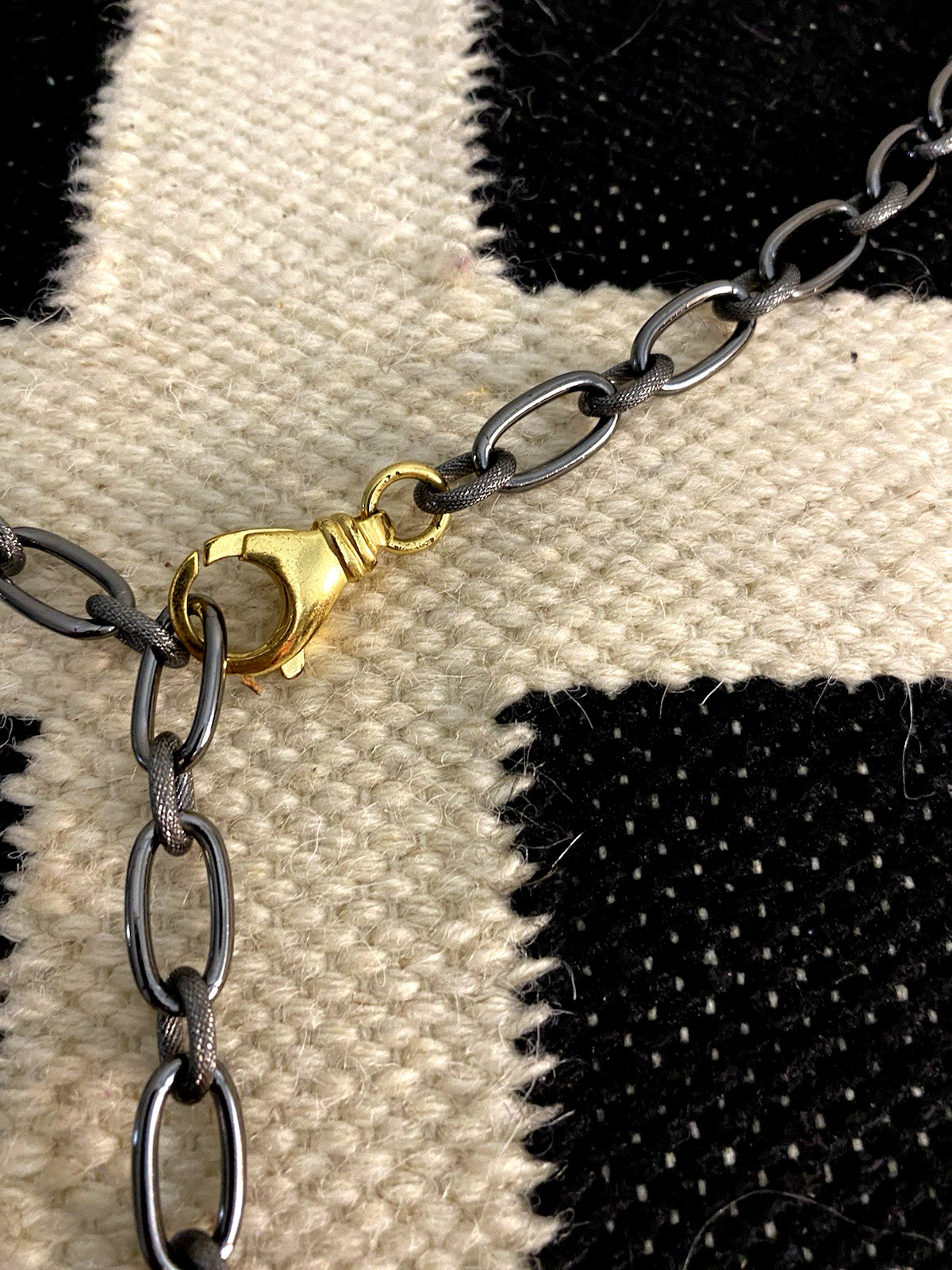 Vintage Long Necklace Fabulous Convertible Necklace German Shephard Dog Tag +WOW