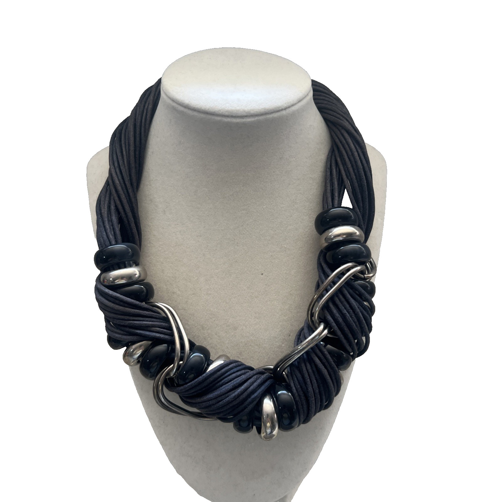 Wilma Spaglee Vintage Statement Necklace Italian Designer Modernist Jewelry