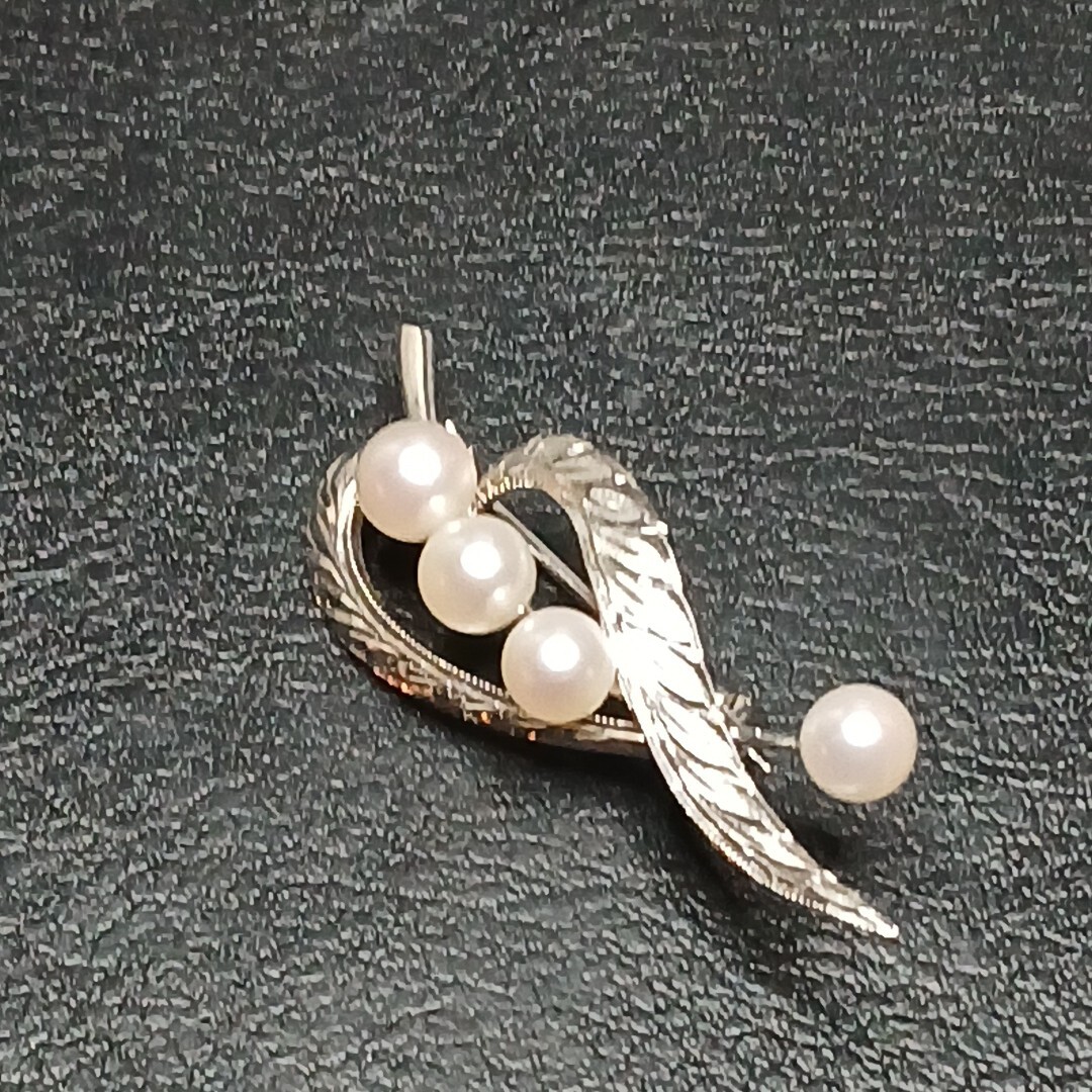 Vintage STERLING 925 Pin Brooch Faux Pearl. 11-786