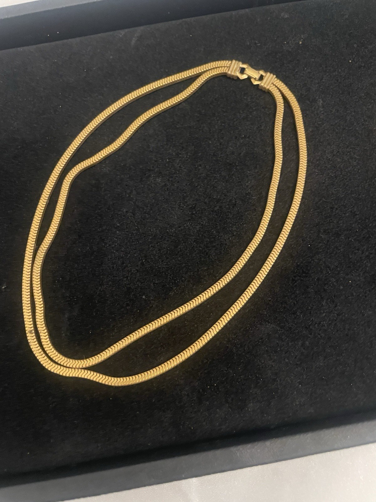 G-Tone Faux Pearl Jewelry Lot NECKLACES Omega Choker Twisted Cable Links Chain