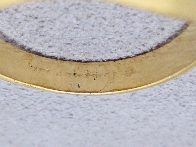 RARE 14k K YELLOW GOLD FILLED NEW OLD STOCK 70’S SIZE 12.75 SOLITAIRE RING