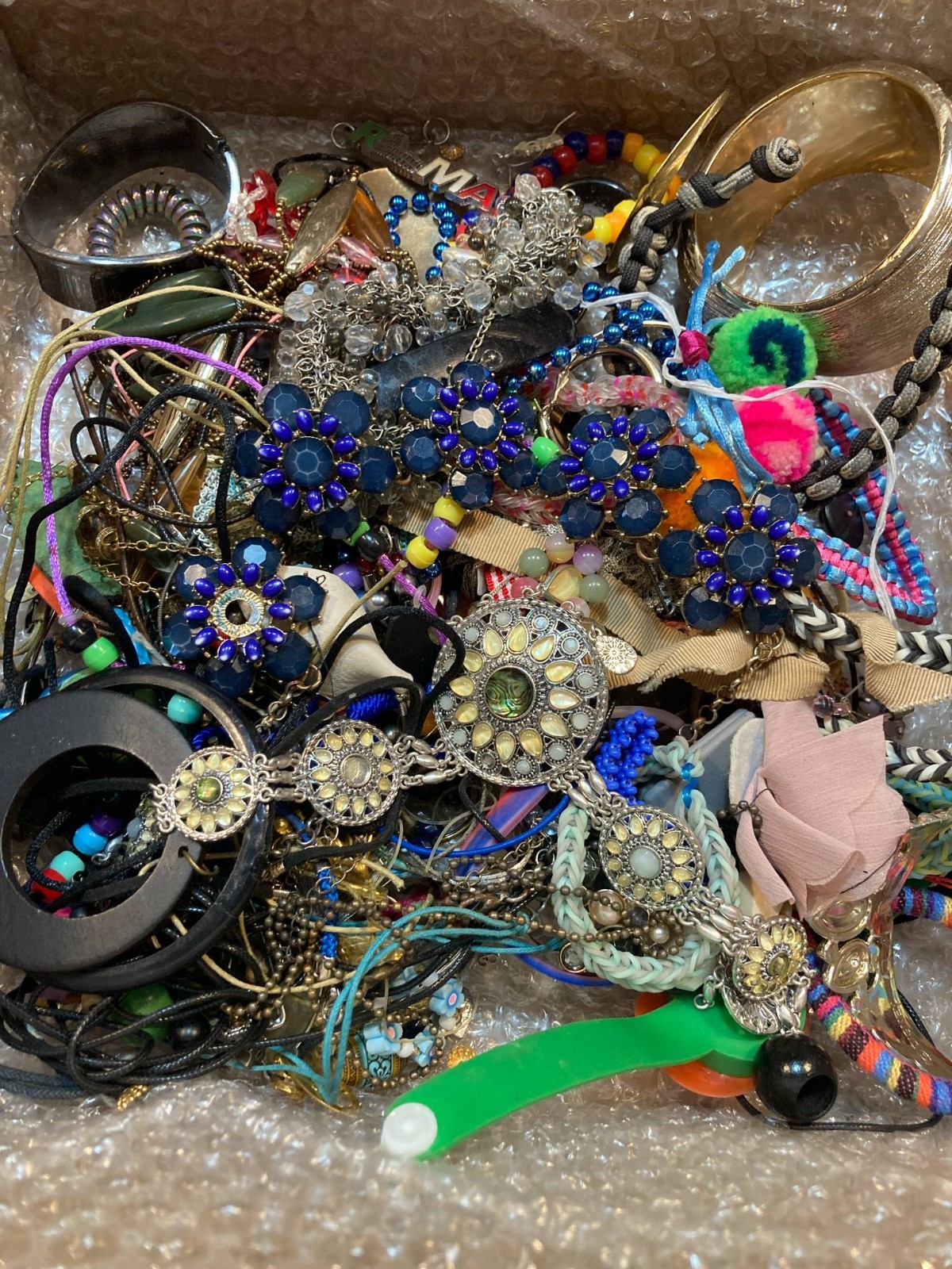 Large FRB FULL of Wearable Repairable Salvage & Craft Jewelry Beads Findings etc