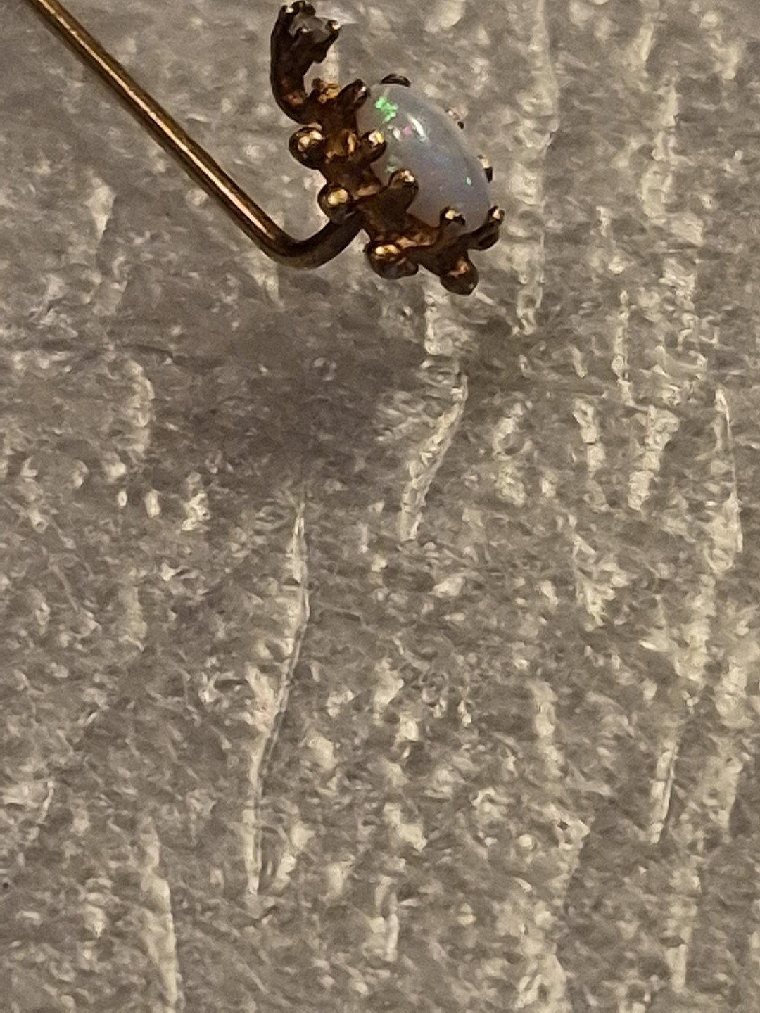 Vintage Opal-?Stick Pin 14K Yellow Gold
