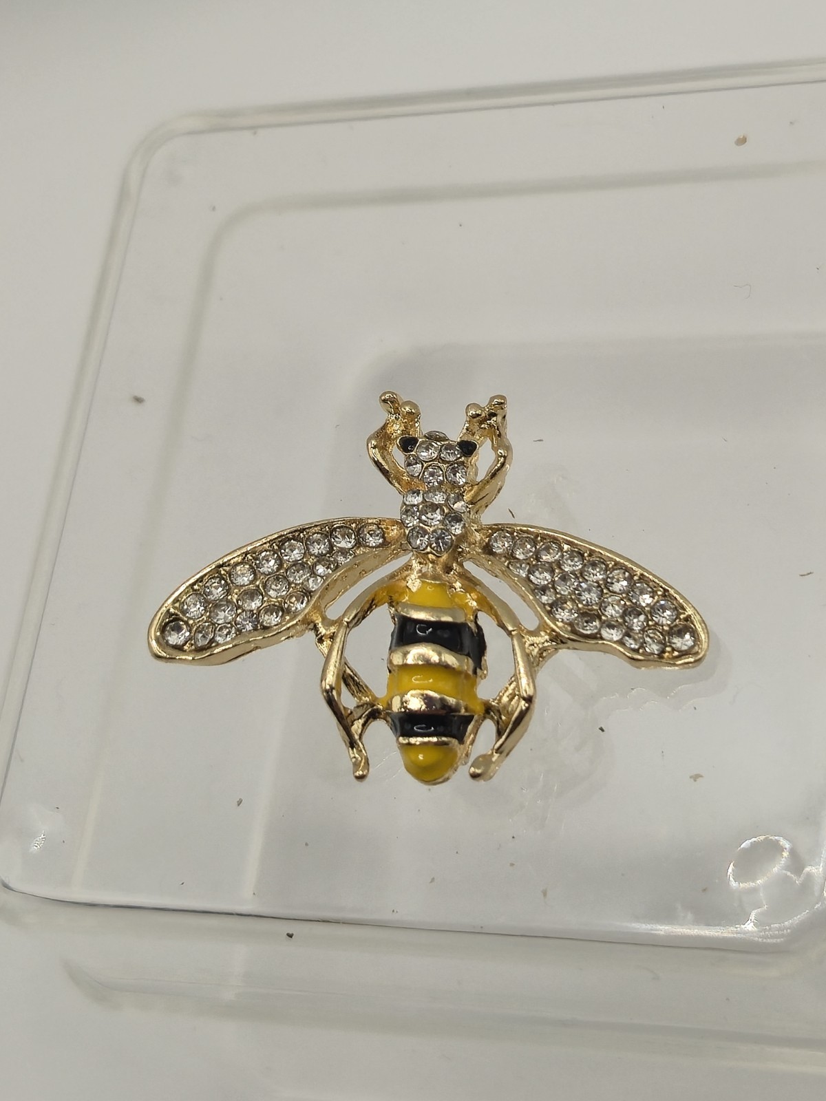 Rhinestone Bee Brooch Unbranded
