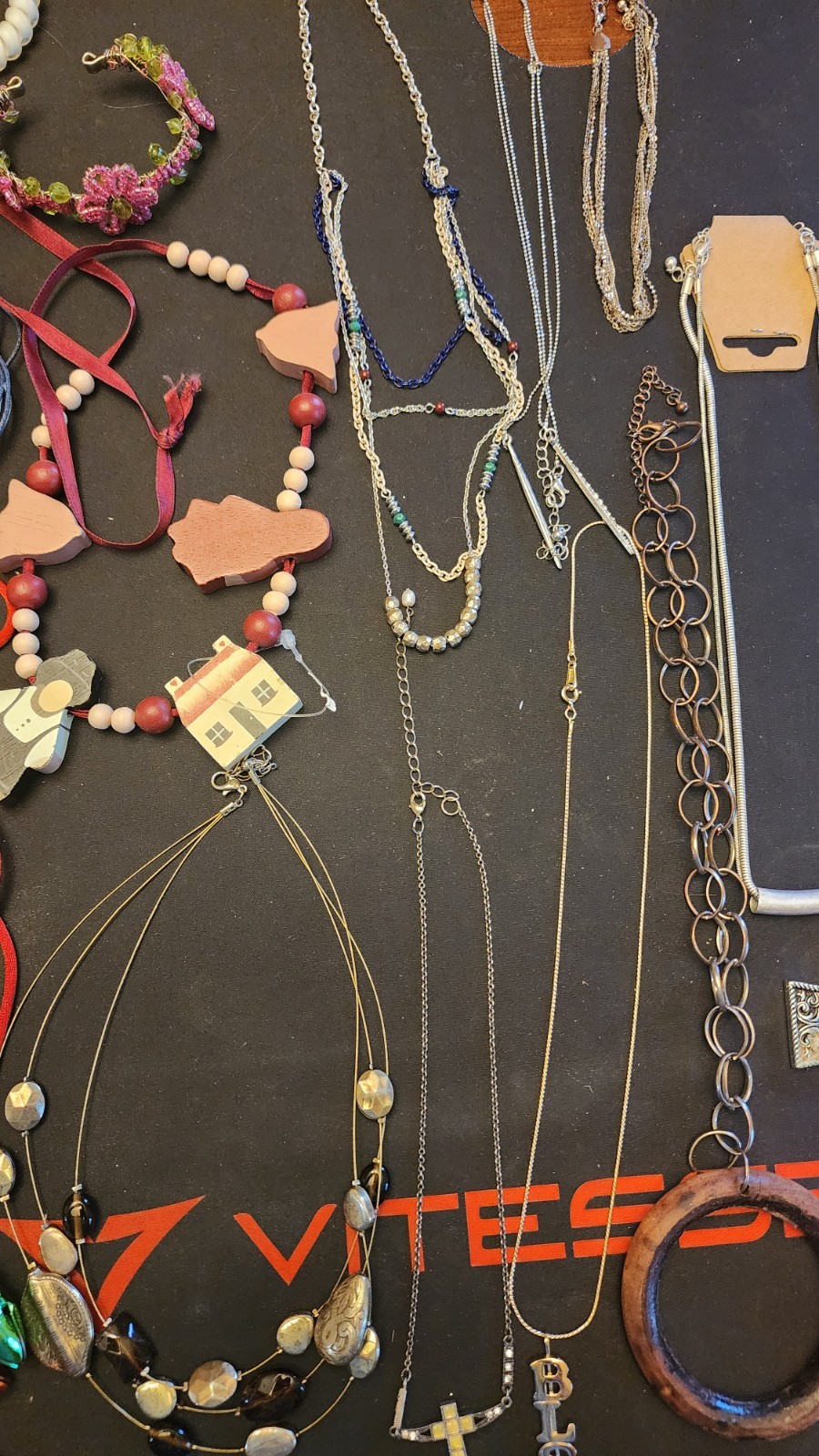 Lot #45 of random estate sale jewelry, necklaces, bracelets, earrings
