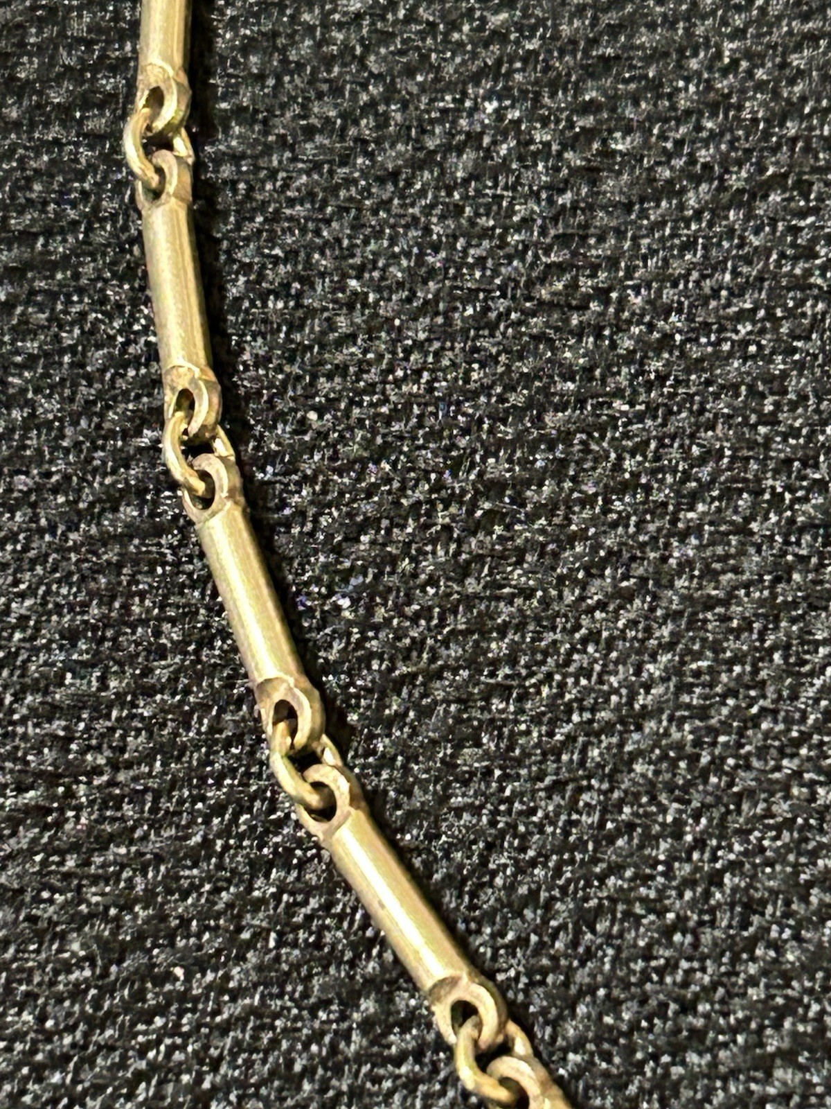 Antique Gold Tone Filigree Hand Painted Rose Faux Pearl Pendant Necklace 14”