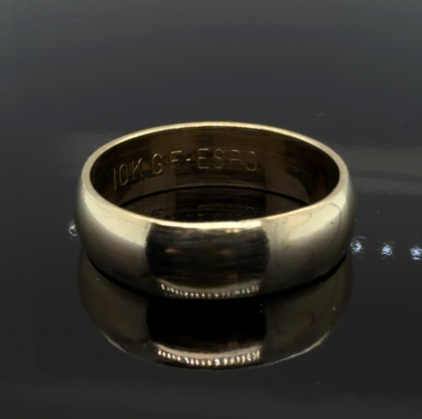 10K Gold Filled 6mm Joseph Esposito (ESPO) Wedding Band Size 11, 4.4 Grams