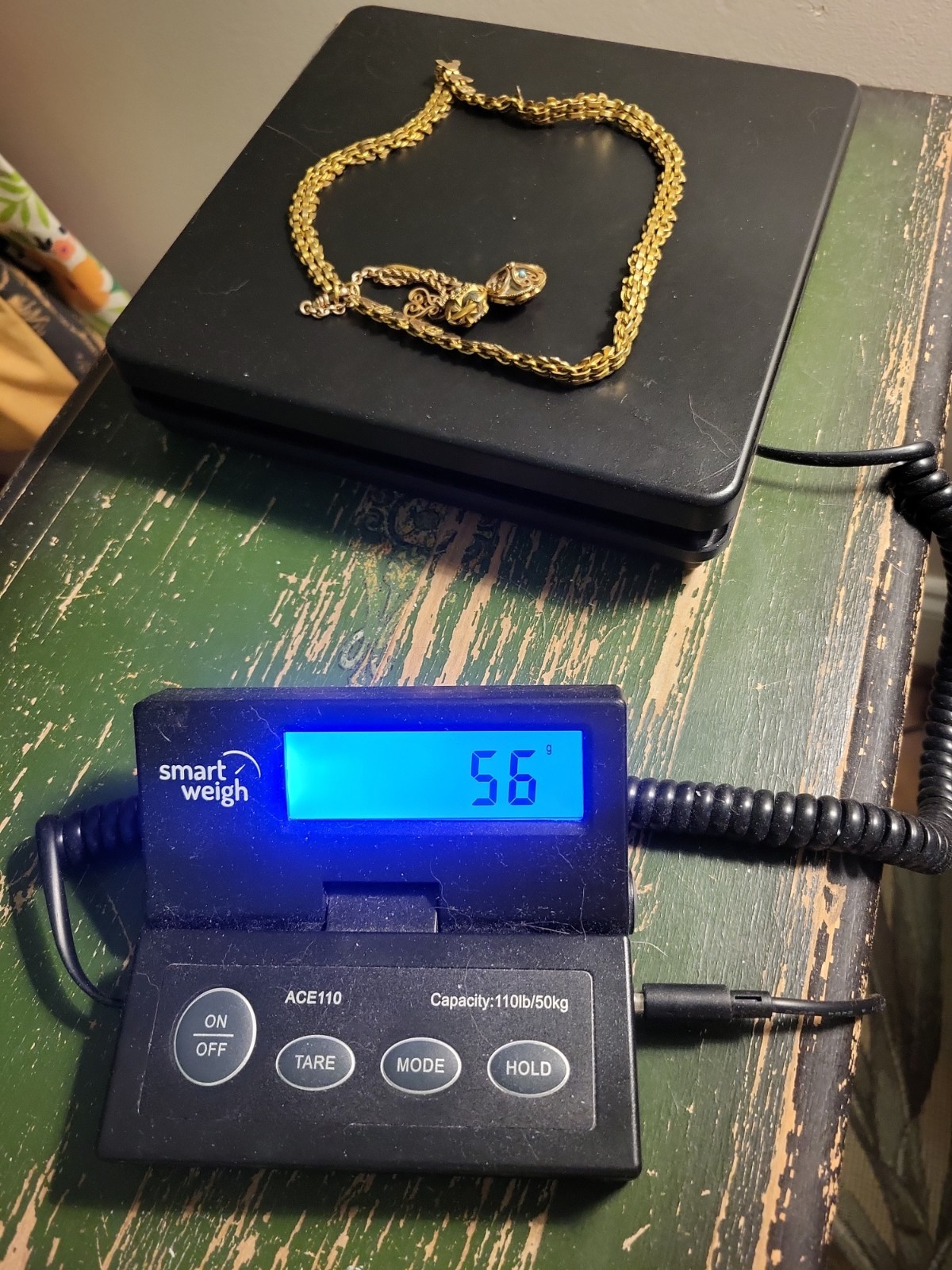 Antique Victorian Gold Filled Book Chain With Etruscan Charms OOAK