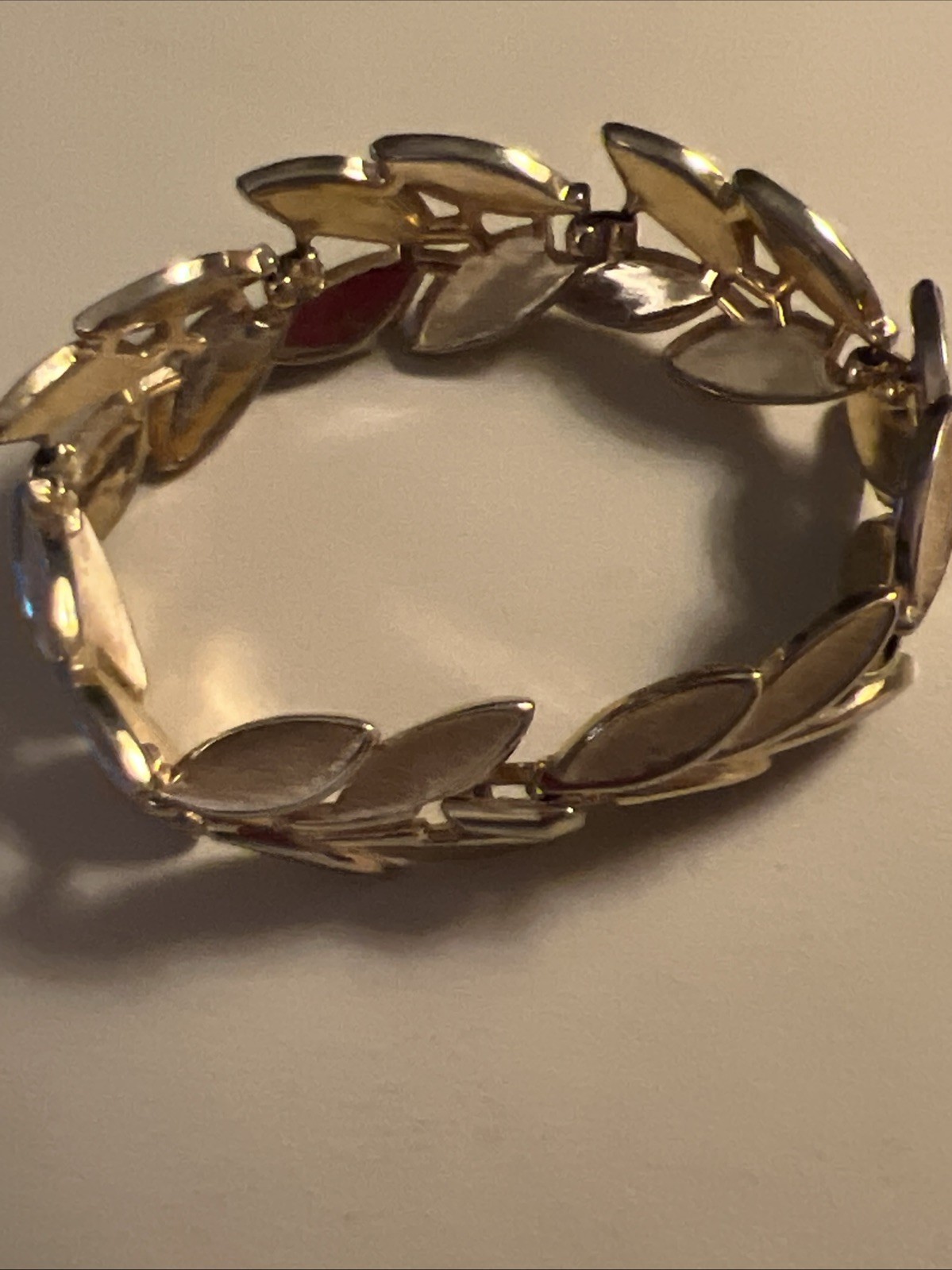 Crown Trifari Leaf Bracelet