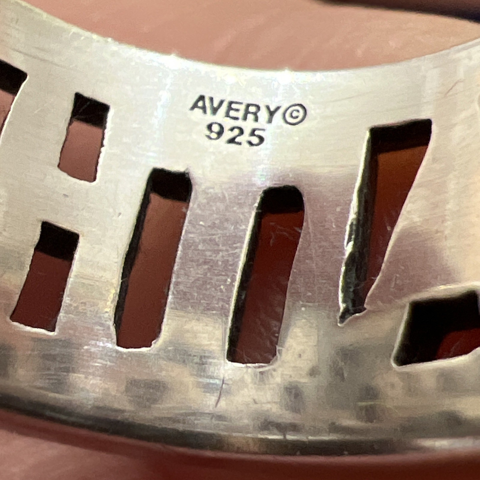 James Avery Sterling 925 Faith Hope Love Band Ring Retired Sz 5.75