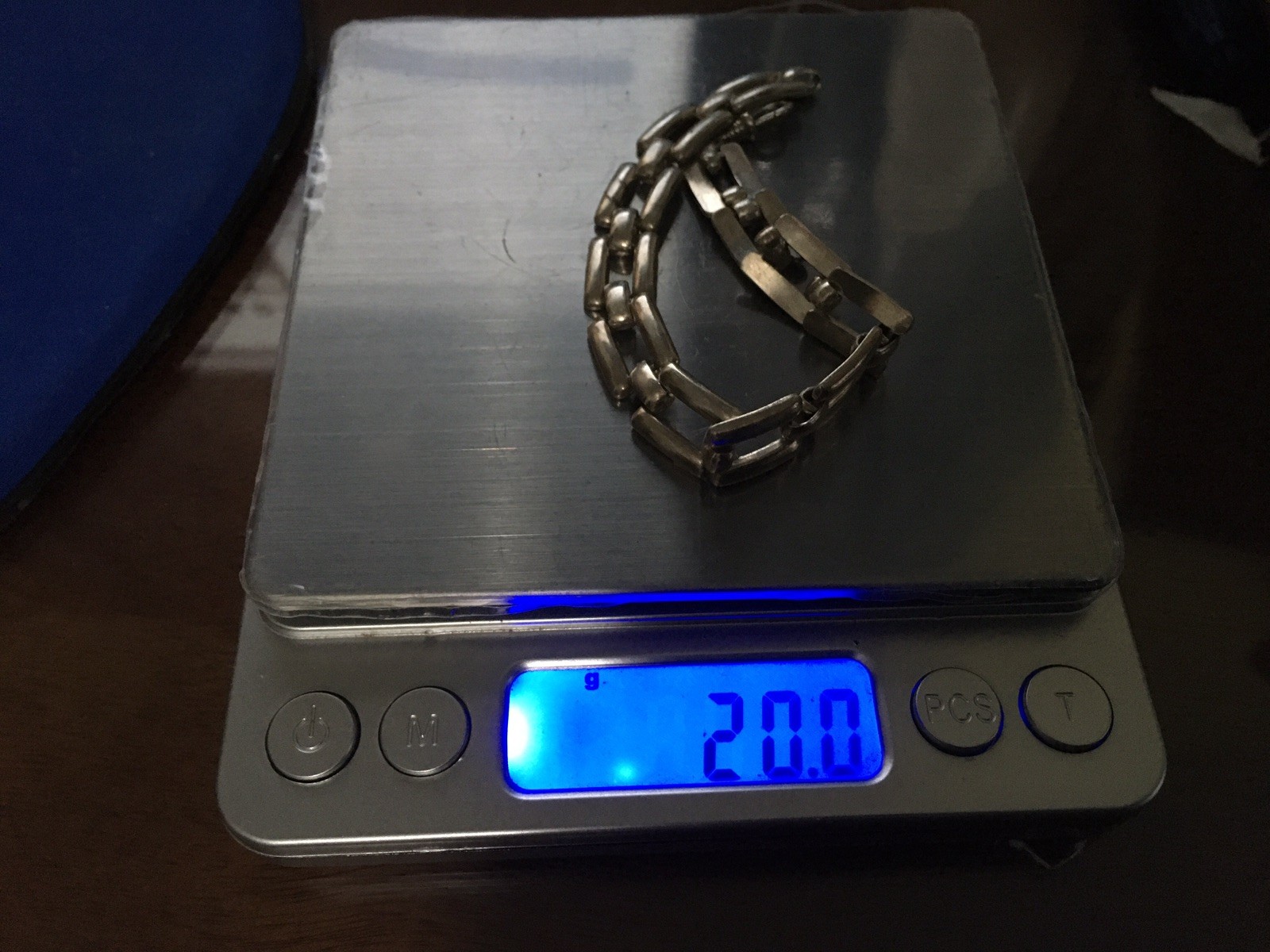 Vintage 835 Silver Chunky Link Bracelet 7.5′ 20 grams Signed
