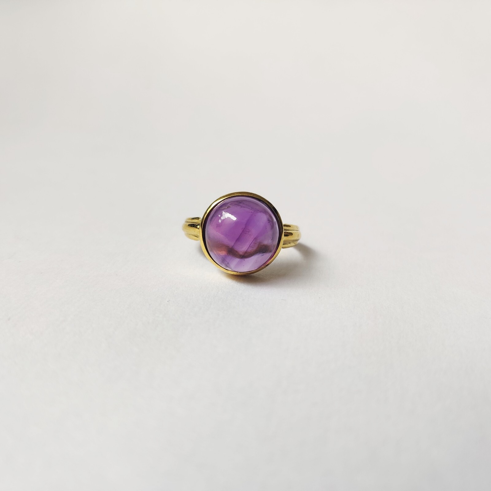 925 Starling Silver Created Amethyst Ring Size 7 Handmade Art And Deco Victorian