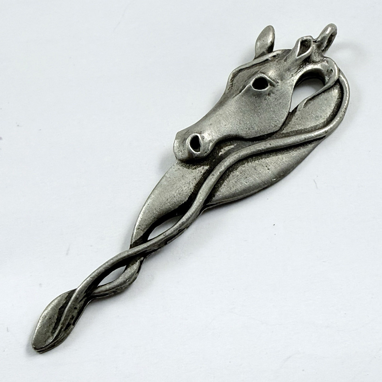 Vintage Pewter Unicorn Pendant Signed GRIFF Made in United Kingdom