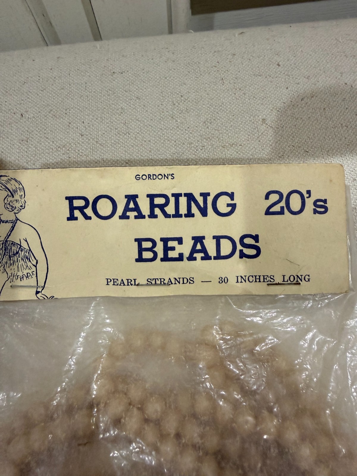 Gordon’s Roaring 20’s Beads, vintage, in original packaging