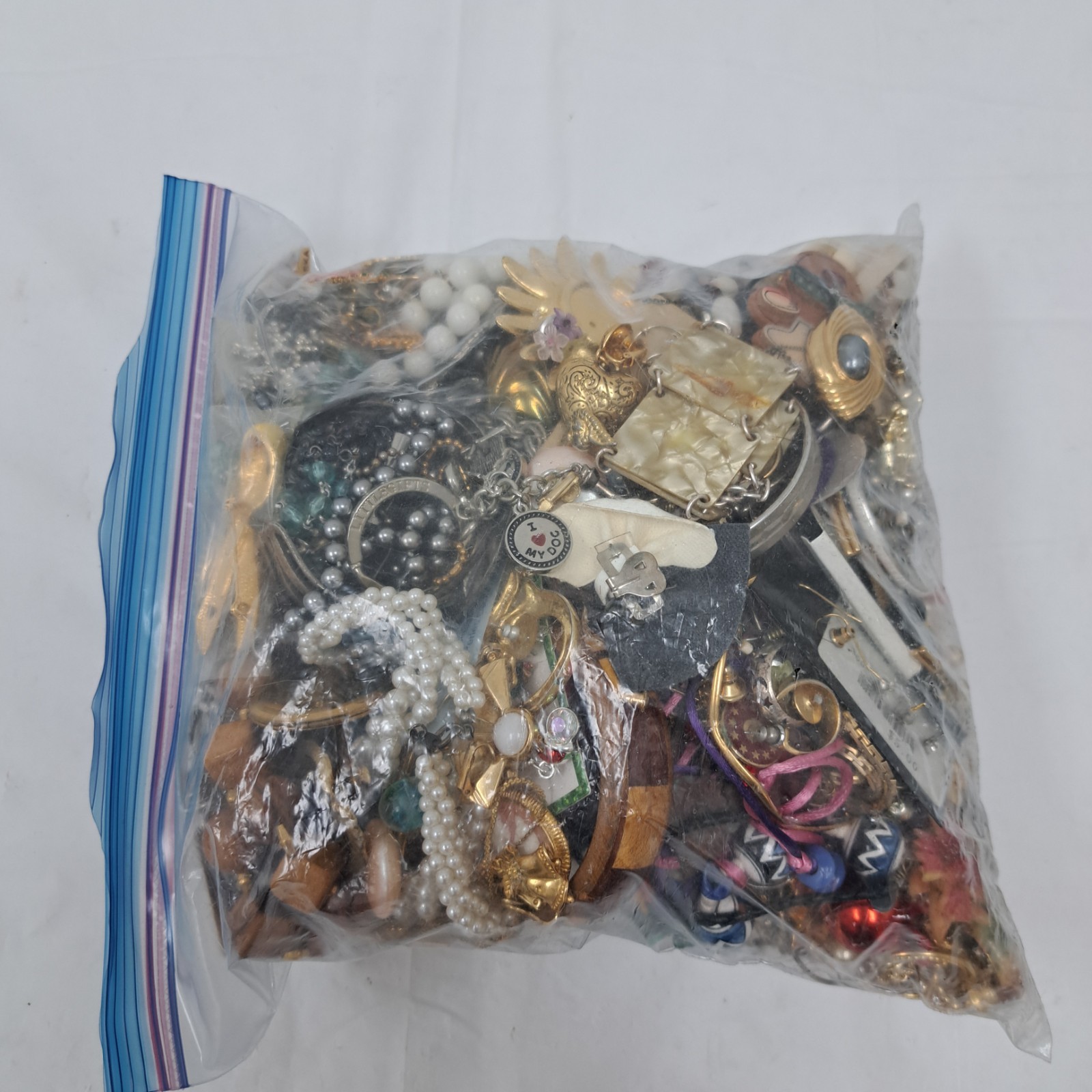 Bag Old Unsearched Jewelry Lot Vintage Estate Find Junk Drawer Large