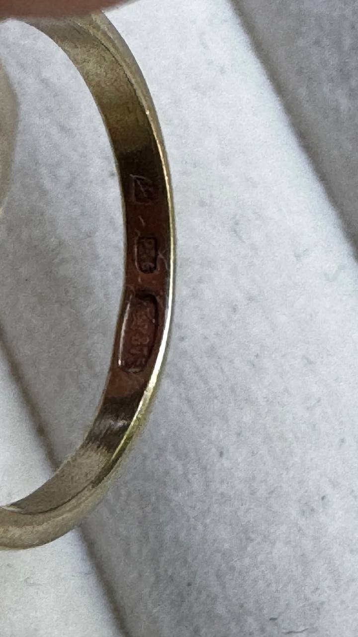 Vintage USSR Soviet 875 Sterling Silver Ring with Sapphire for Women 5.5