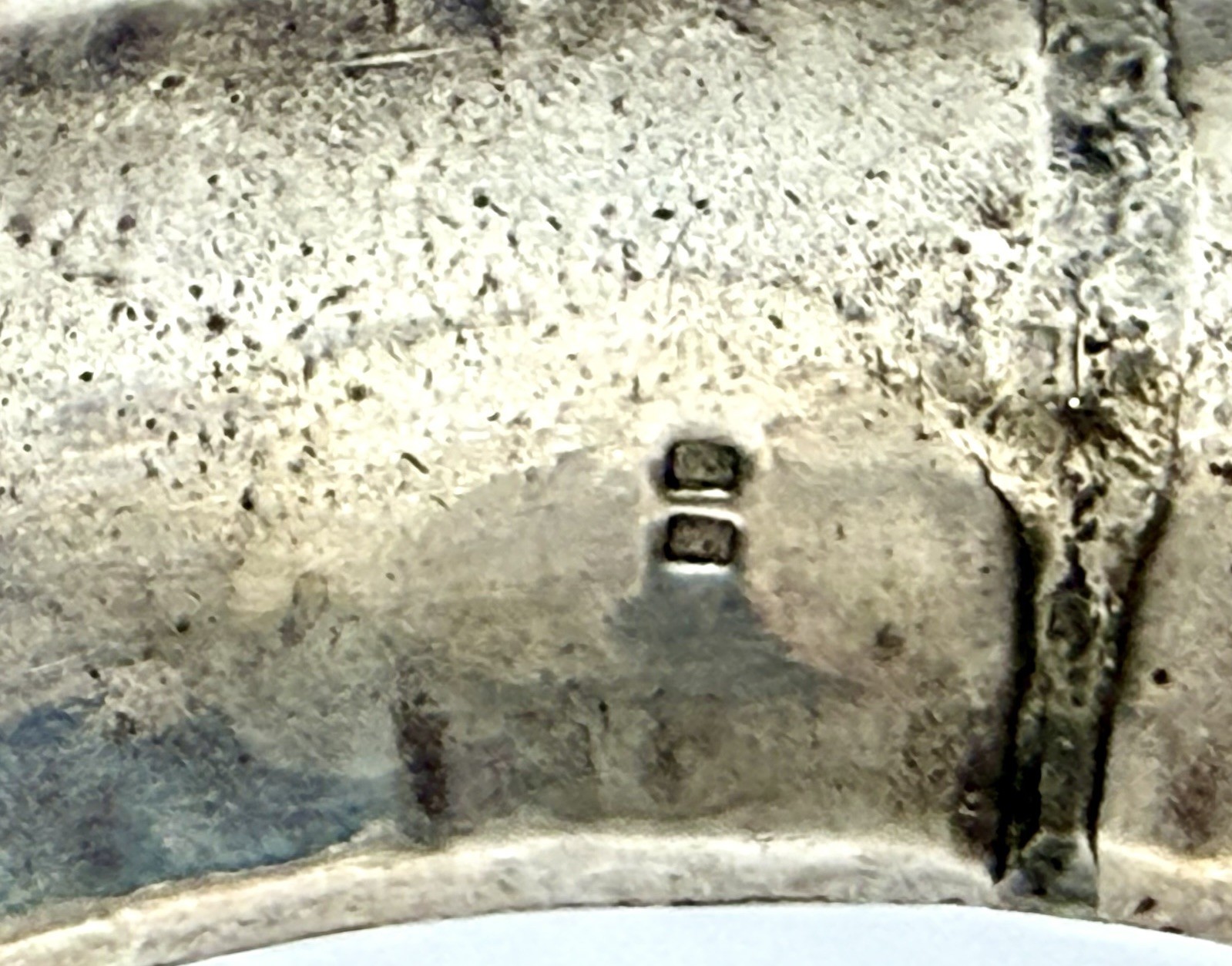 Vintage North African Sterling Silver Wide Engaved Tribal Bangle Bracelet 26.45g