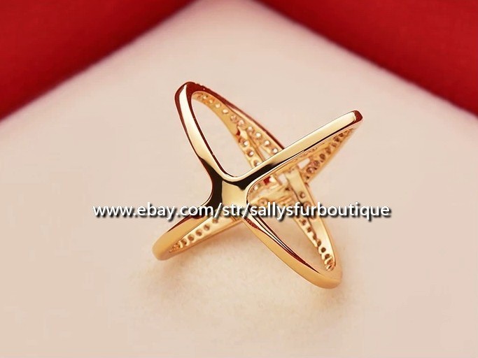 Sally’s Quality 100% Copper Scarf Ring X Style Buckles Brooch For Silk Scarves