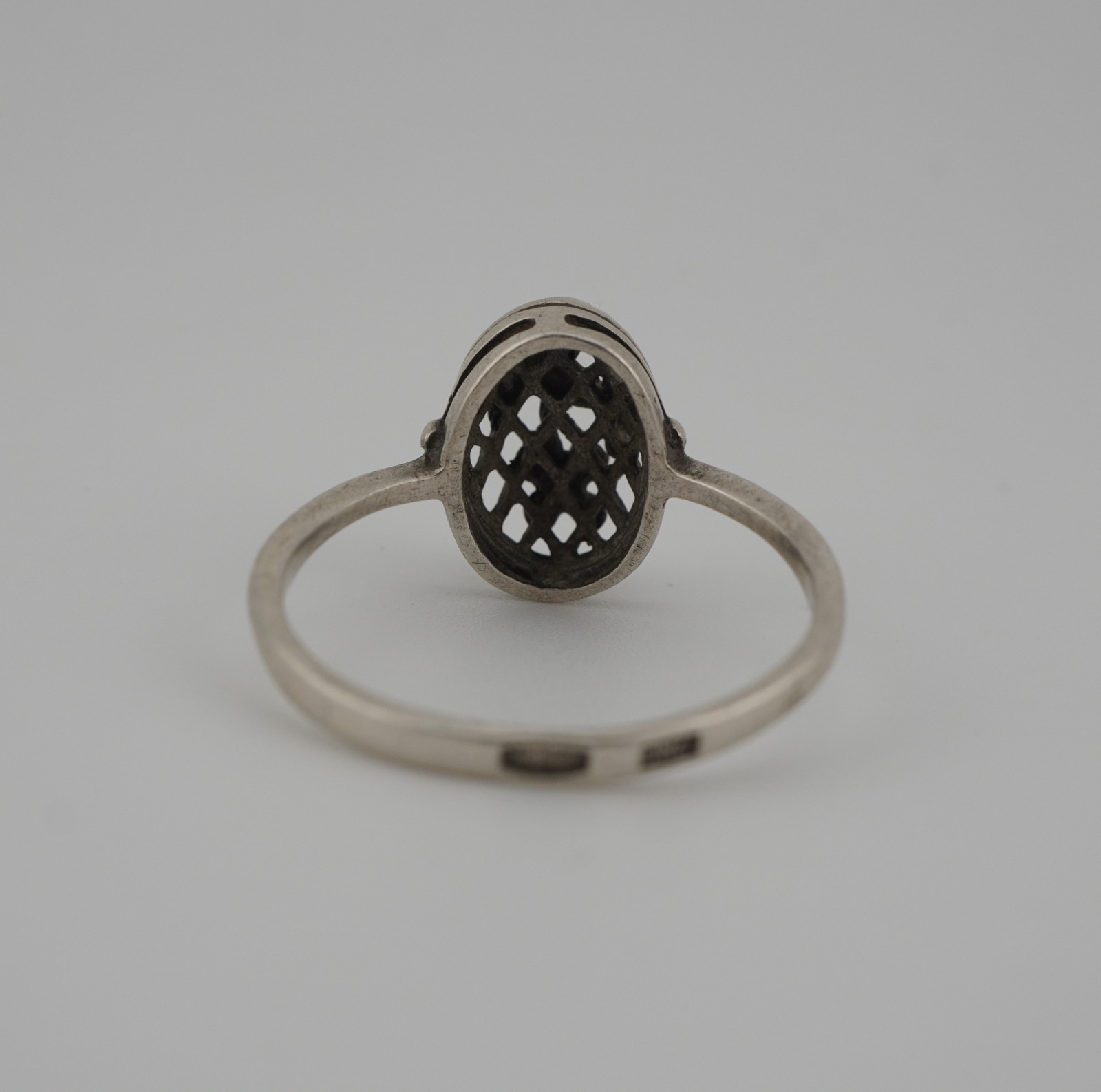 USSR 875 Silver Ring – Vintage Soviet Women’s Jewelry Size 9 / 19