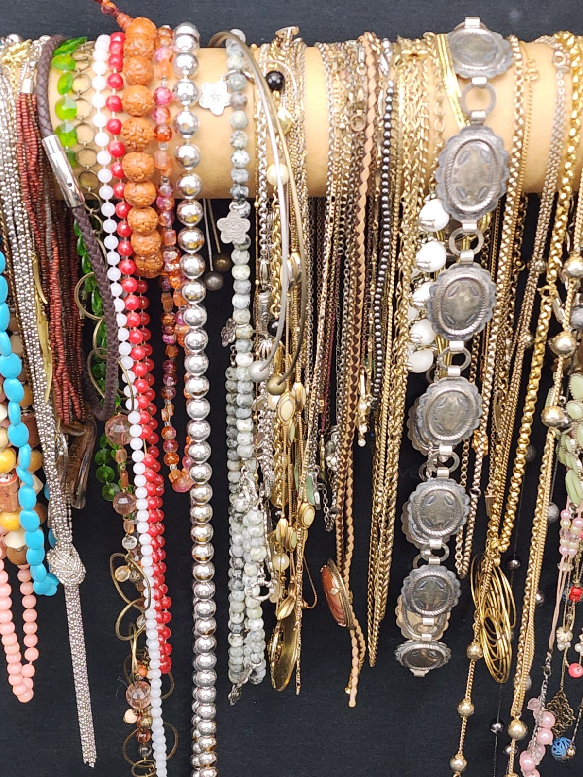 Estate Vintage Costume Jewelry Large Lot 6 LBS Over 100 Necklaces Retro