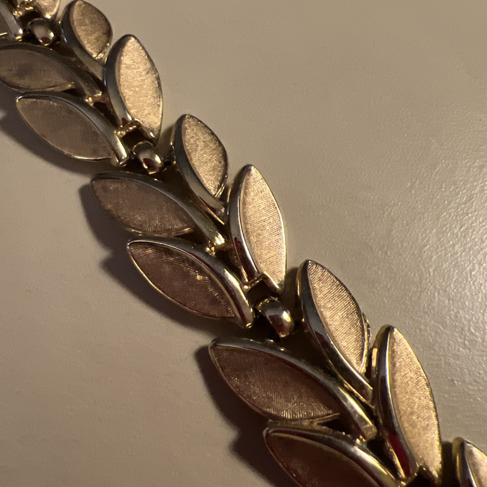 Crown Trifari Leaf Bracelet