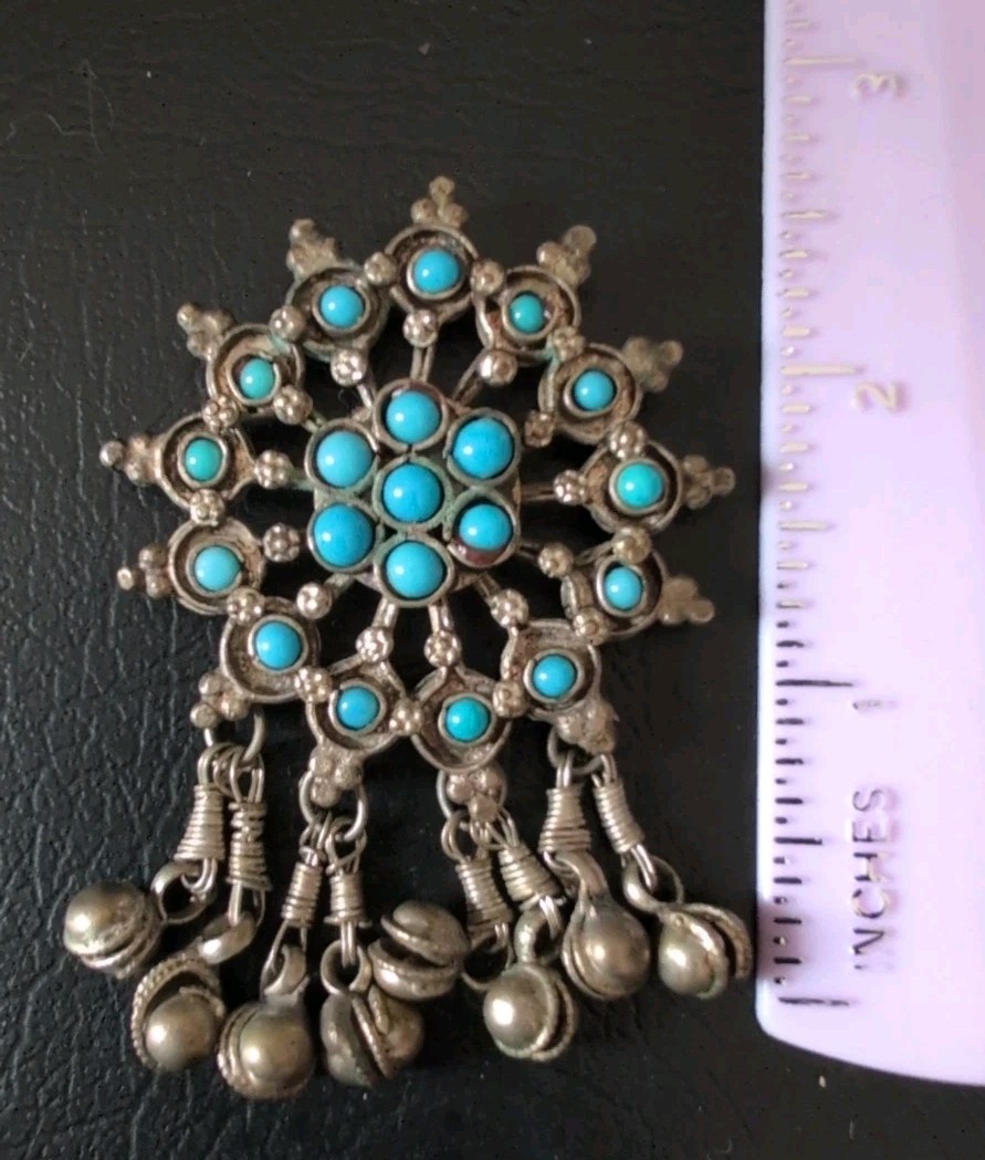 Vintage Mid Century Mod Estate Jewelry Lot Brooch Earrings Larimar Bracelet Doll